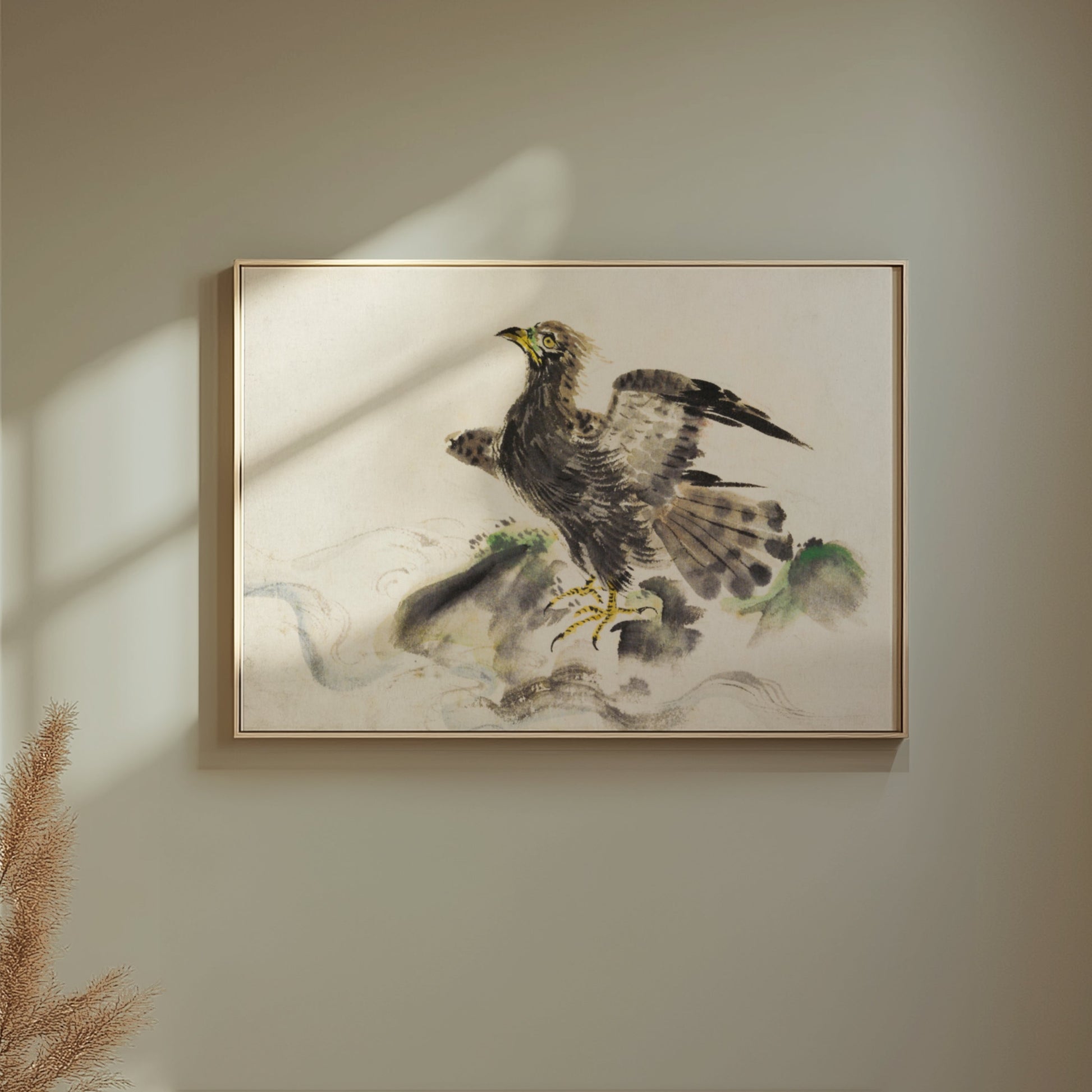 Premium Poster of Stunning Japanese Art of Majestic Eagle Posters
