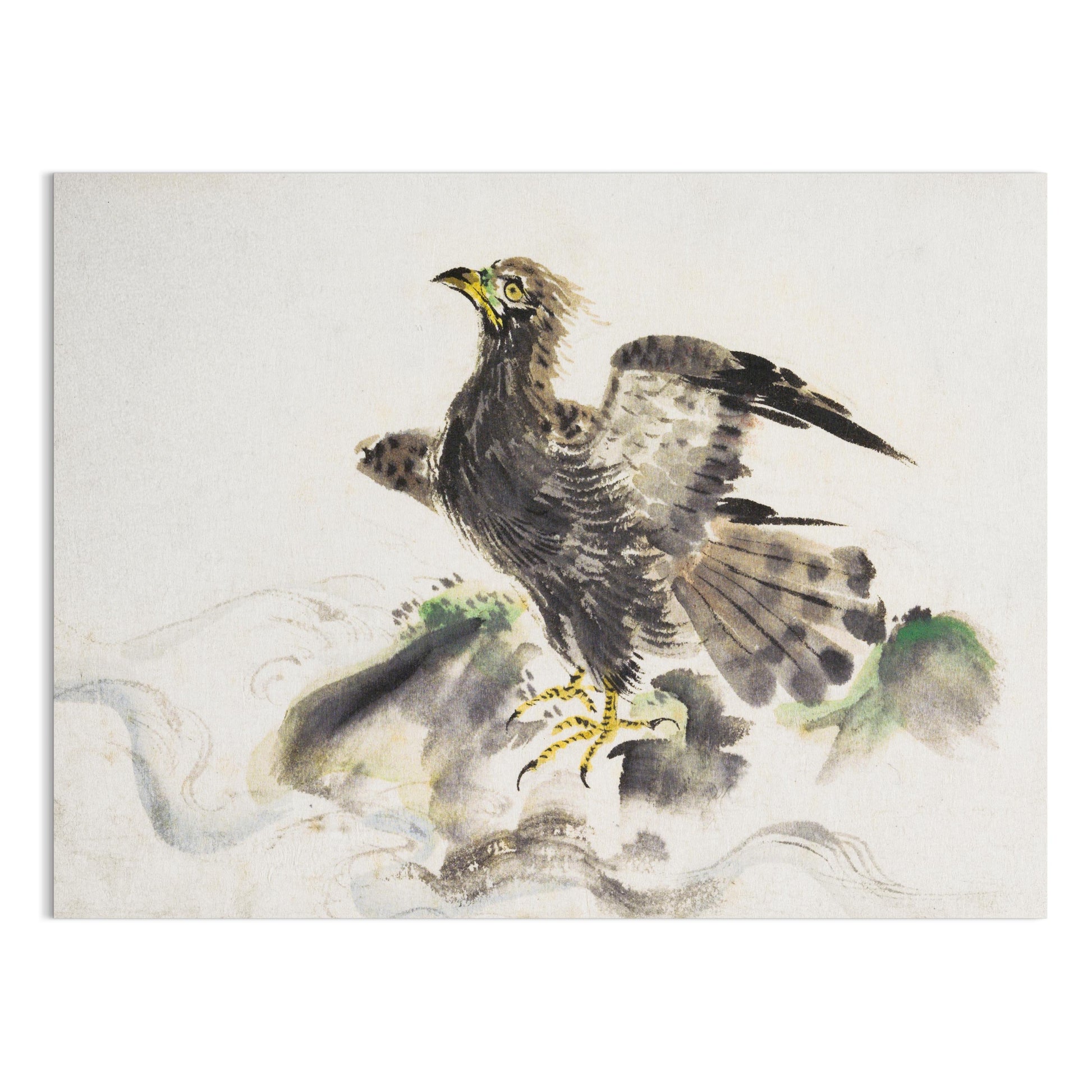Premium Poster of Stunning Japanese Art of Majestic Eagle Posters