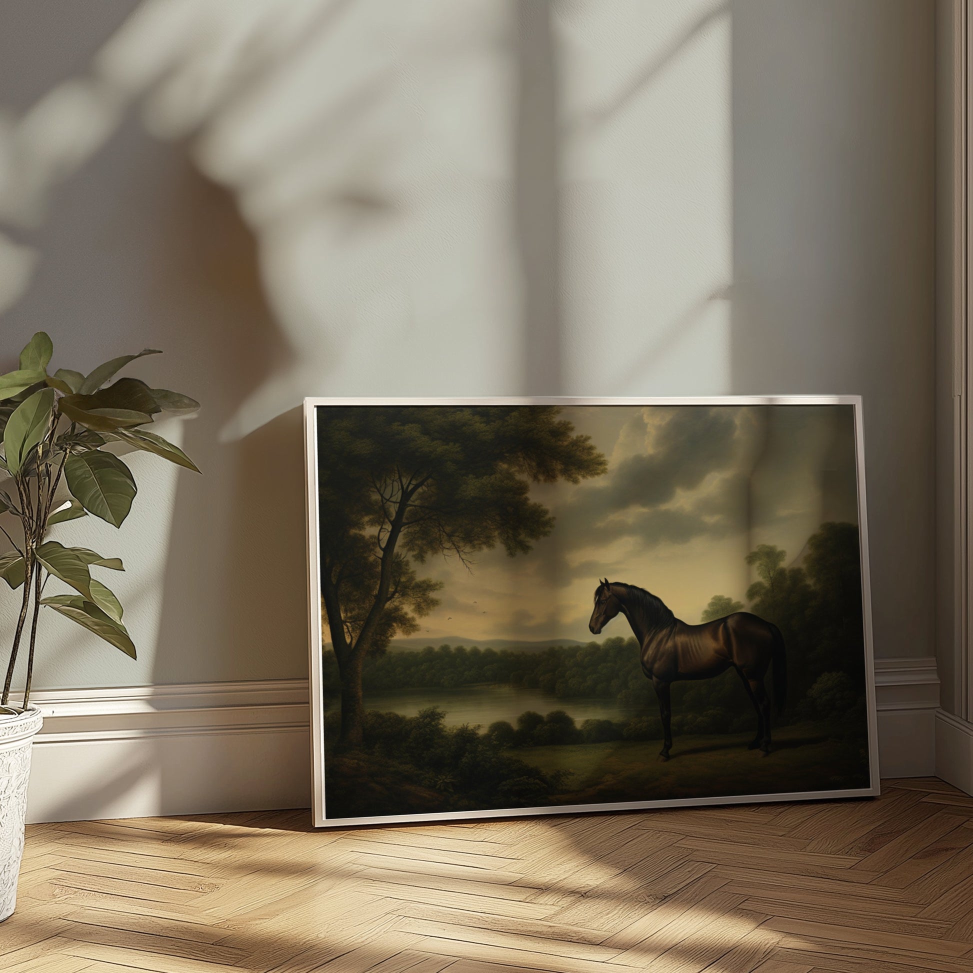 Premium Poster of Stunning Majestic Horse in Breathtaking Landscape Posters