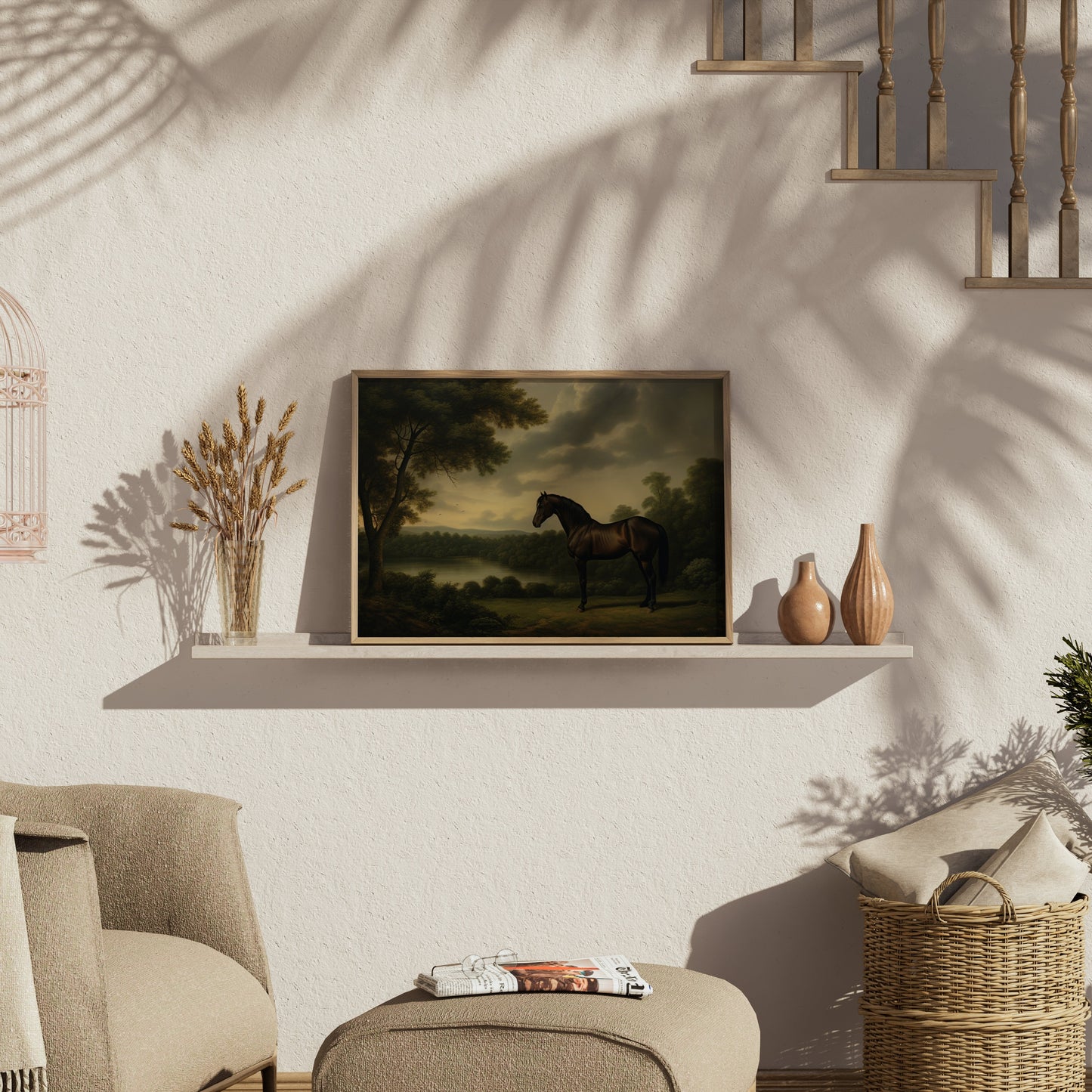 Premium Poster of Stunning Majestic Horse in Breathtaking Landscape Posters