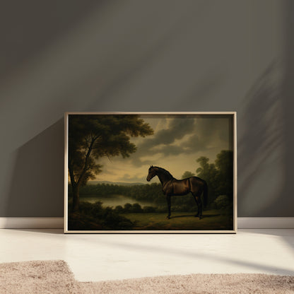 Premium Poster of Stunning Majestic Horse in Breathtaking Landscape Posters