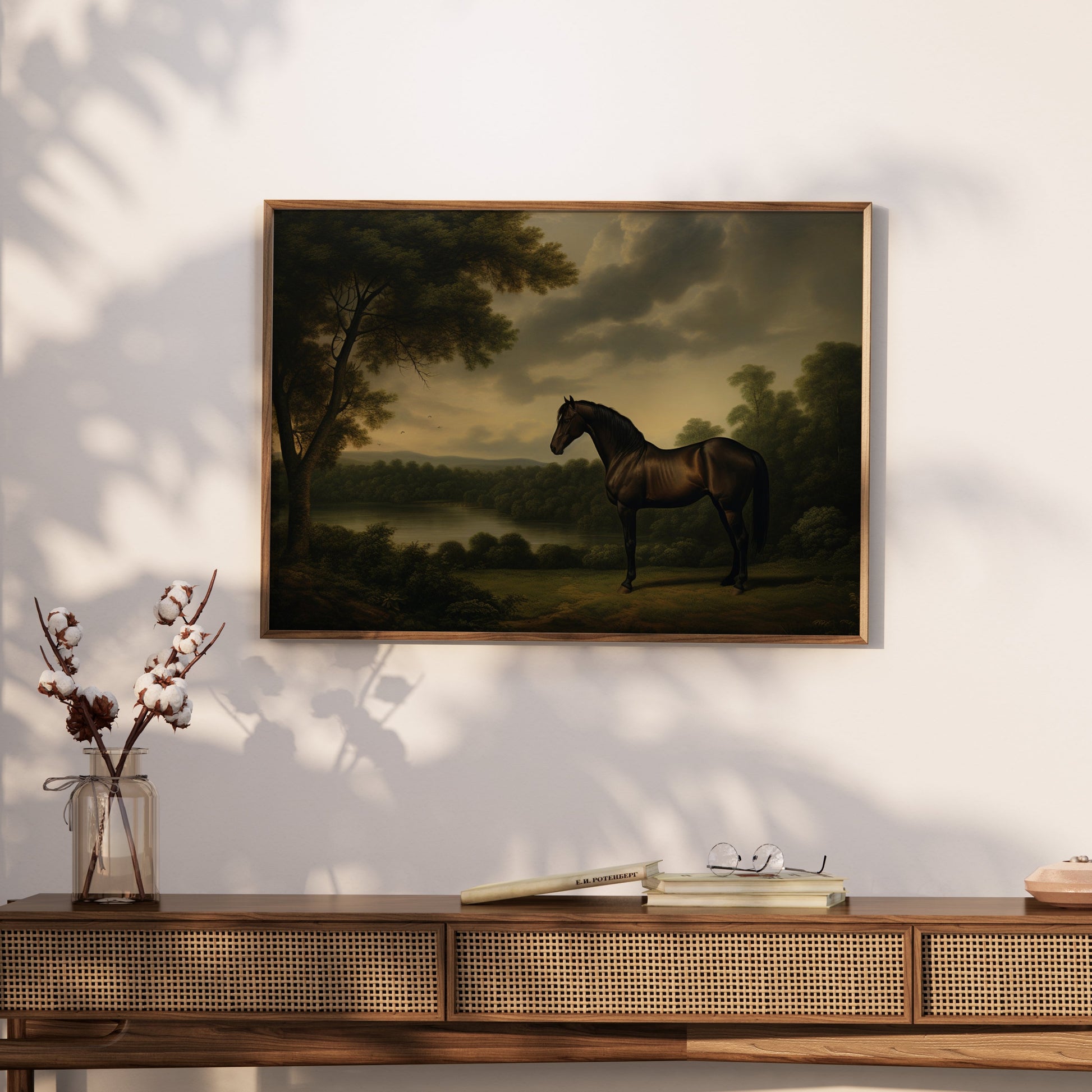 Premium Poster of Stunning Majestic Horse in Breathtaking Landscape Posters