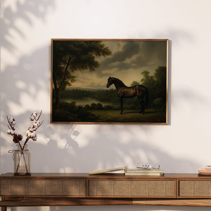 Premium Poster of Stunning Majestic Horse in Breathtaking Landscape Posters