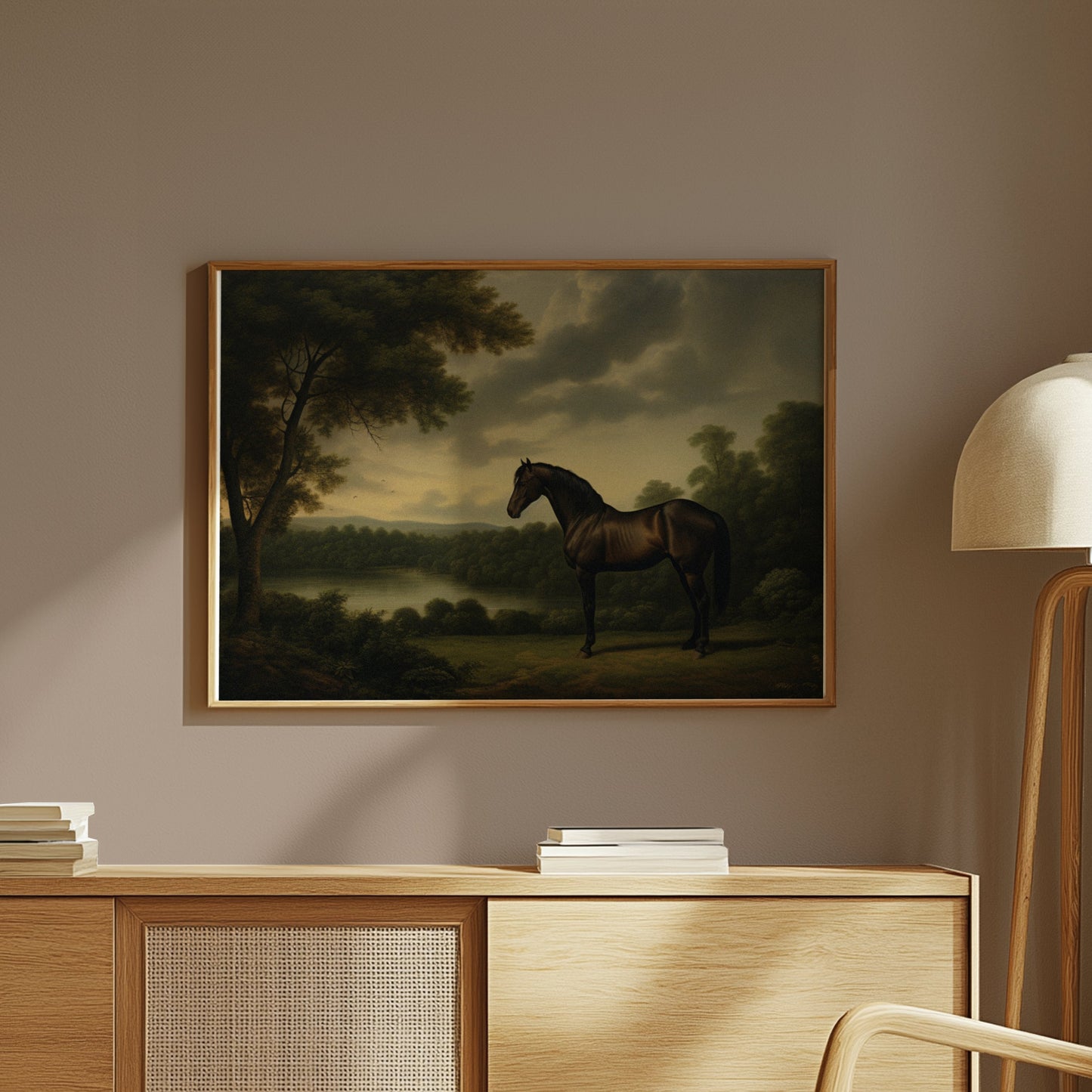Premium Poster of Stunning Majestic Horse in Breathtaking Landscape Posters