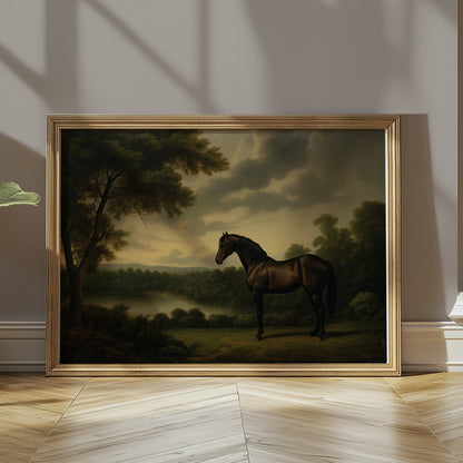 Premium Poster of Stunning Majestic Horse in Breathtaking Landscape Posters