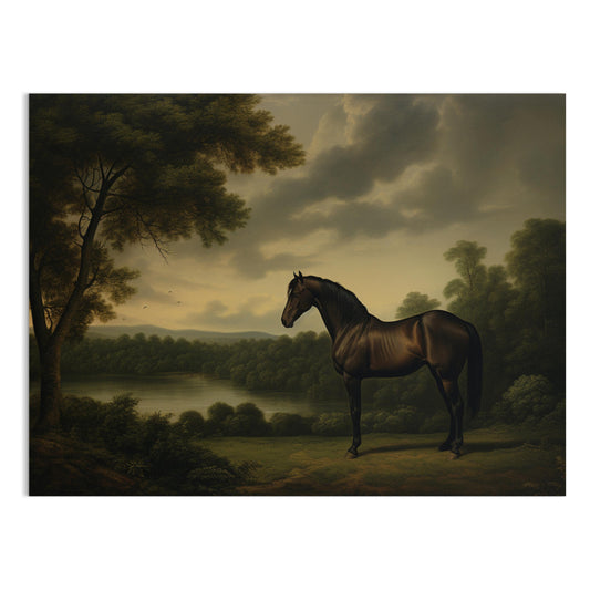 Premium Poster of Stunning Majestic Horse in Breathtaking Landscape Posters