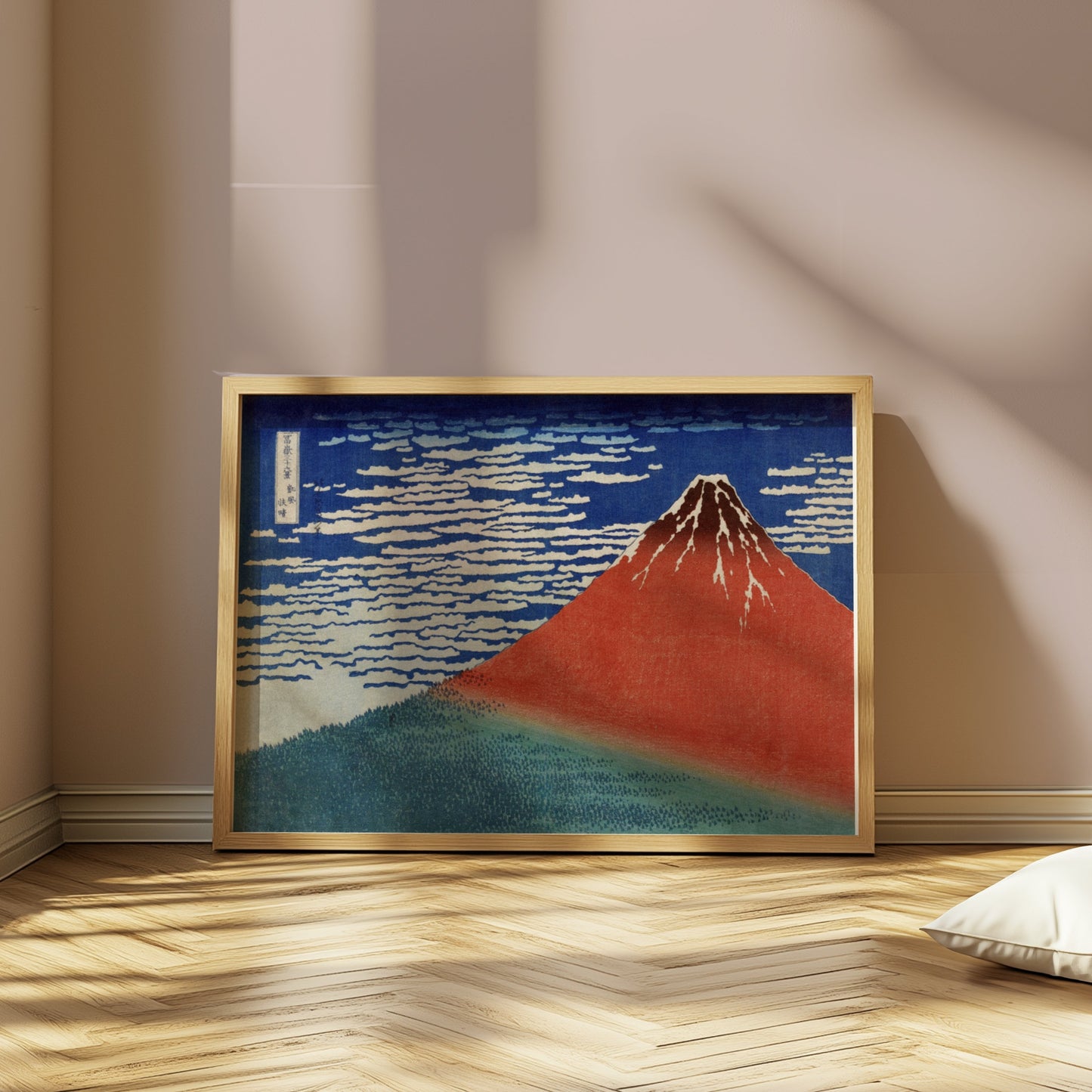 Premium Poster of Stunning Traditional Japanese Art Mountain Scene Posters