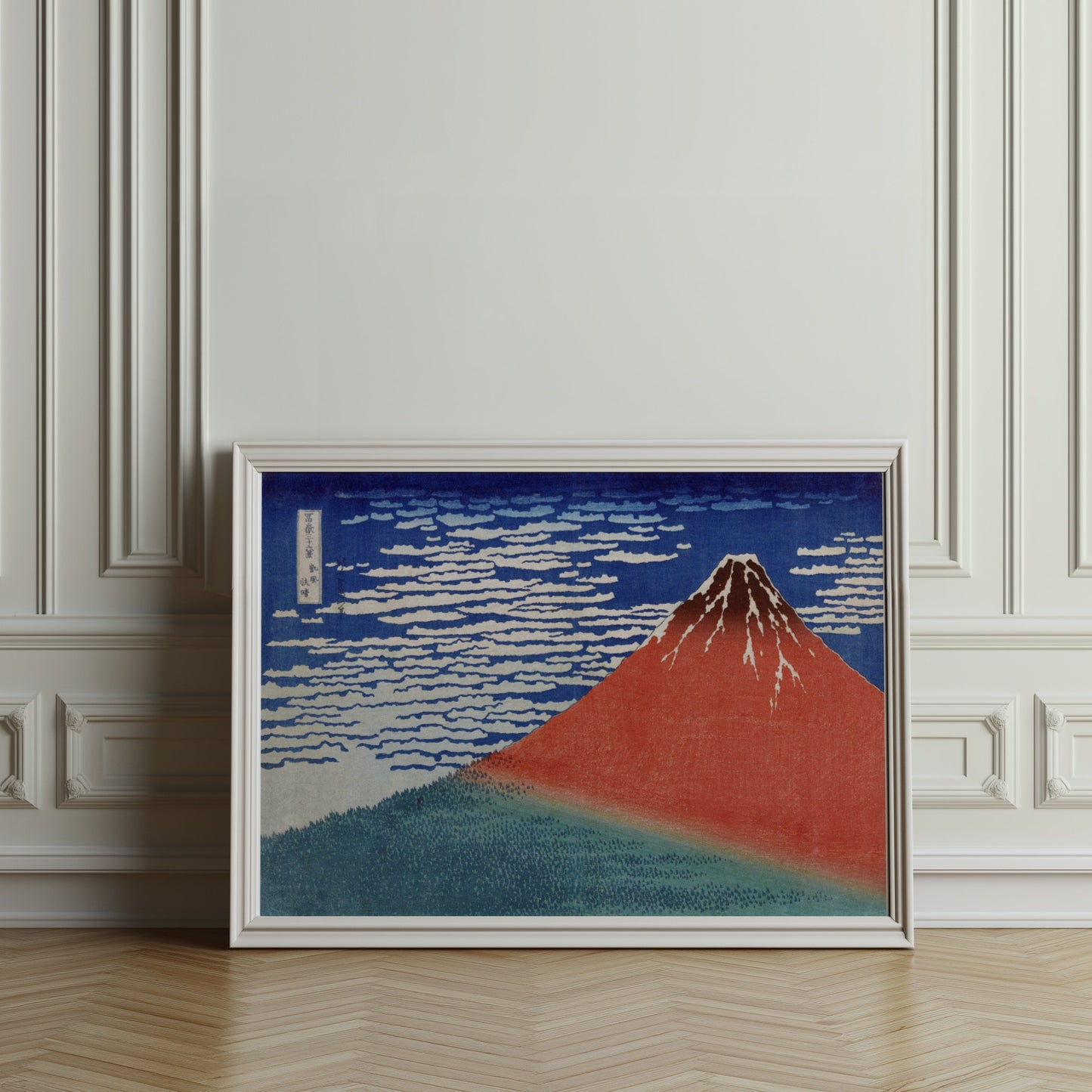 Premium Poster of Stunning Traditional Japanese Art Mountain Scene Posters