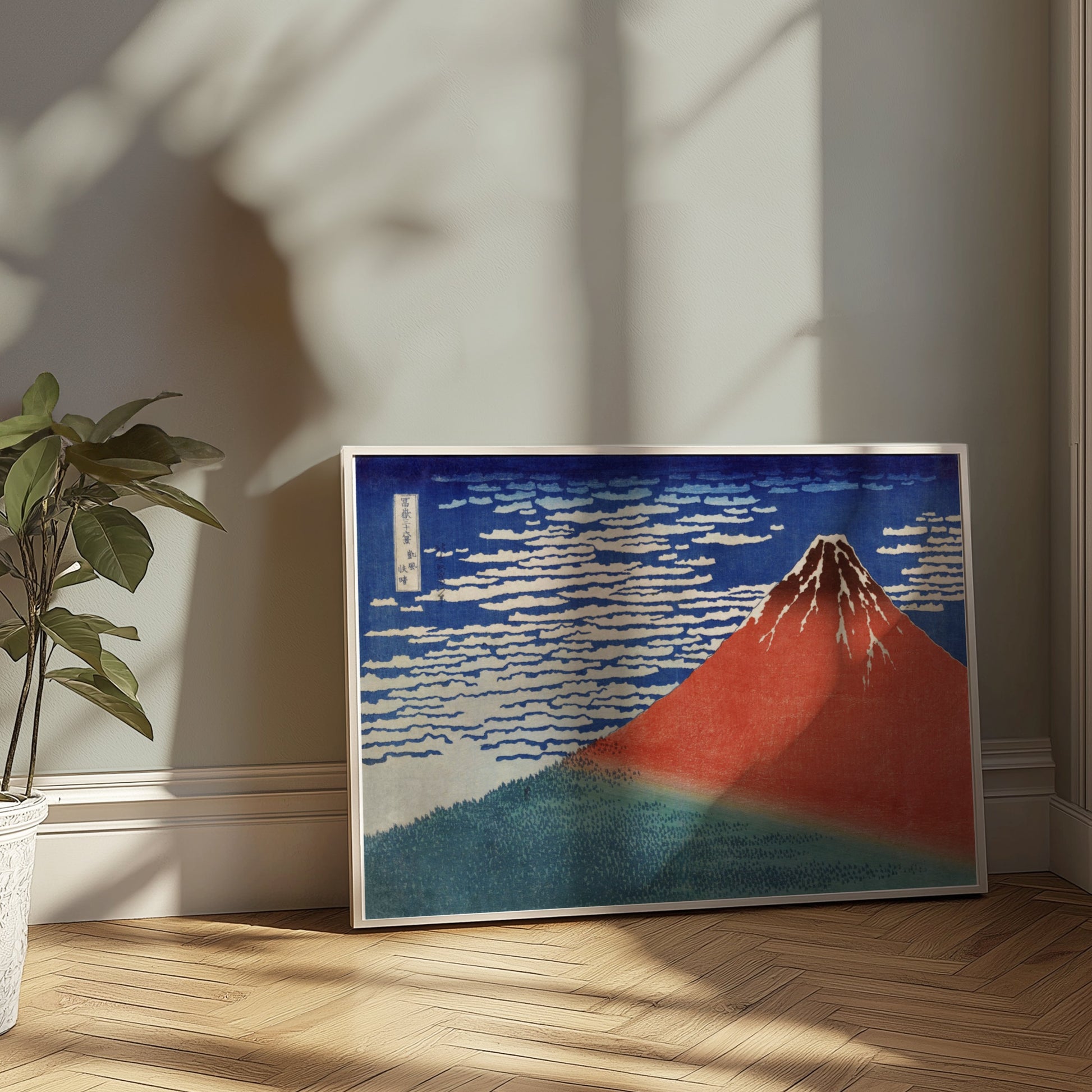 Premium Poster of Stunning Traditional Japanese Art Mountain Scene Posters