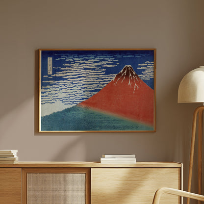 Premium Poster of Stunning Traditional Japanese Art Mountain Scene Posters