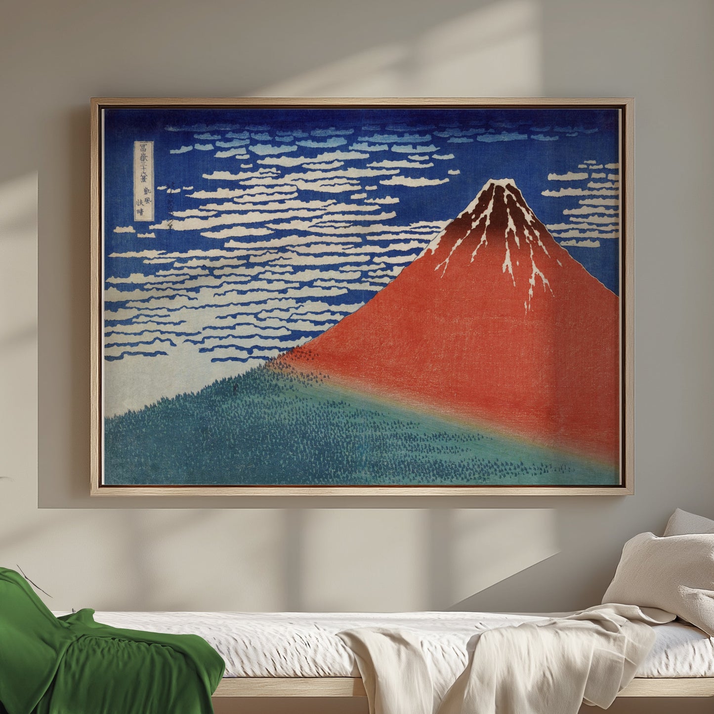 Premium Poster of Stunning Traditional Japanese Art Mountain Scene Posters