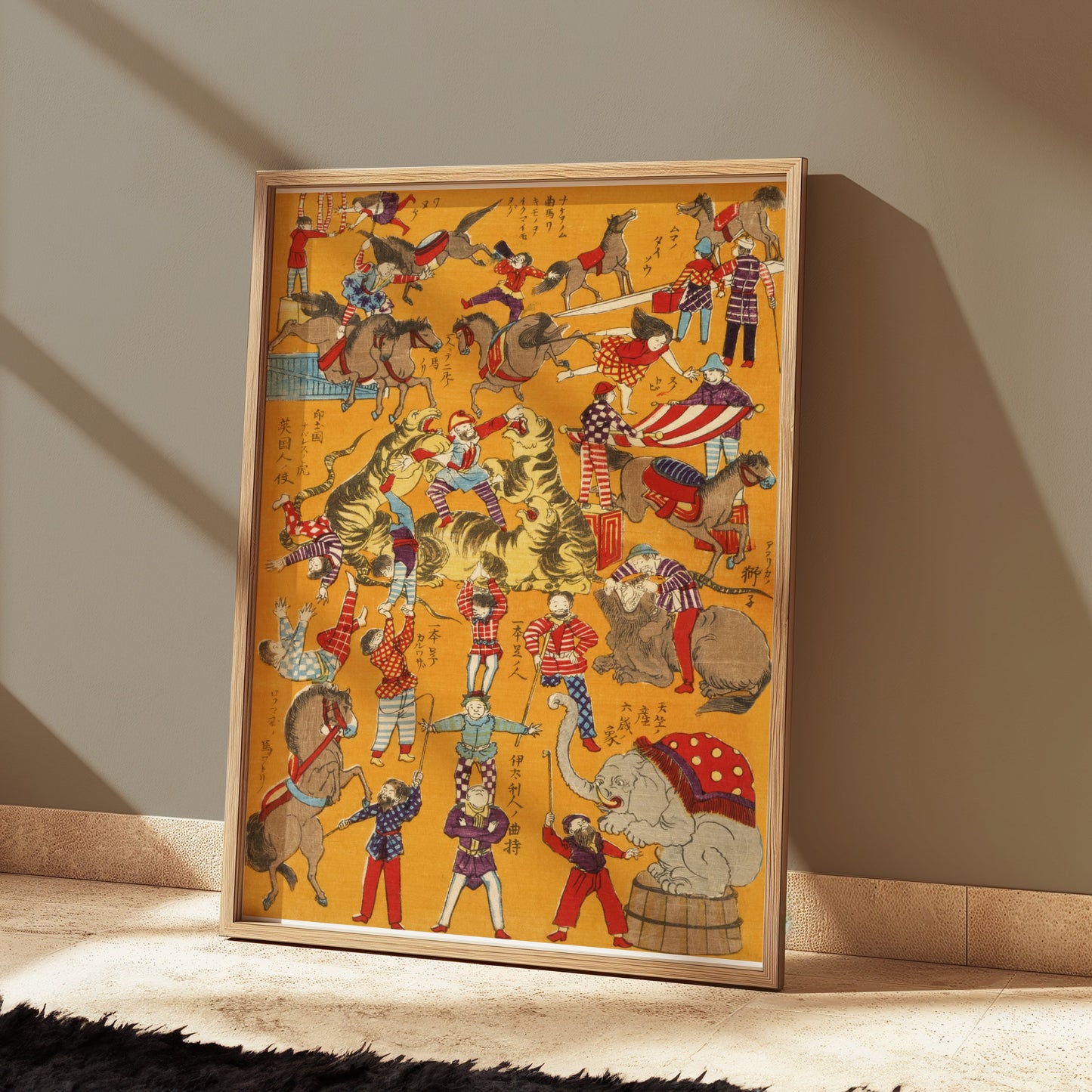 Premium Poster of Stunning Vintage Circus Scene Illustration Posters