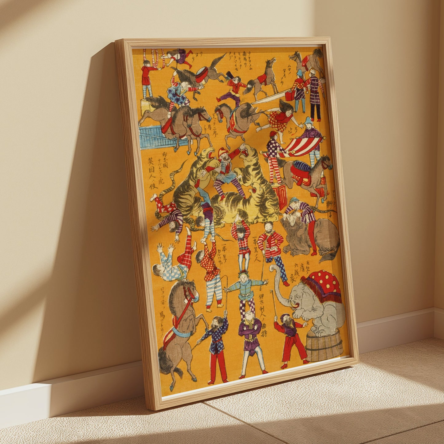 Premium Poster of Stunning Vintage Circus Scene Illustration Posters