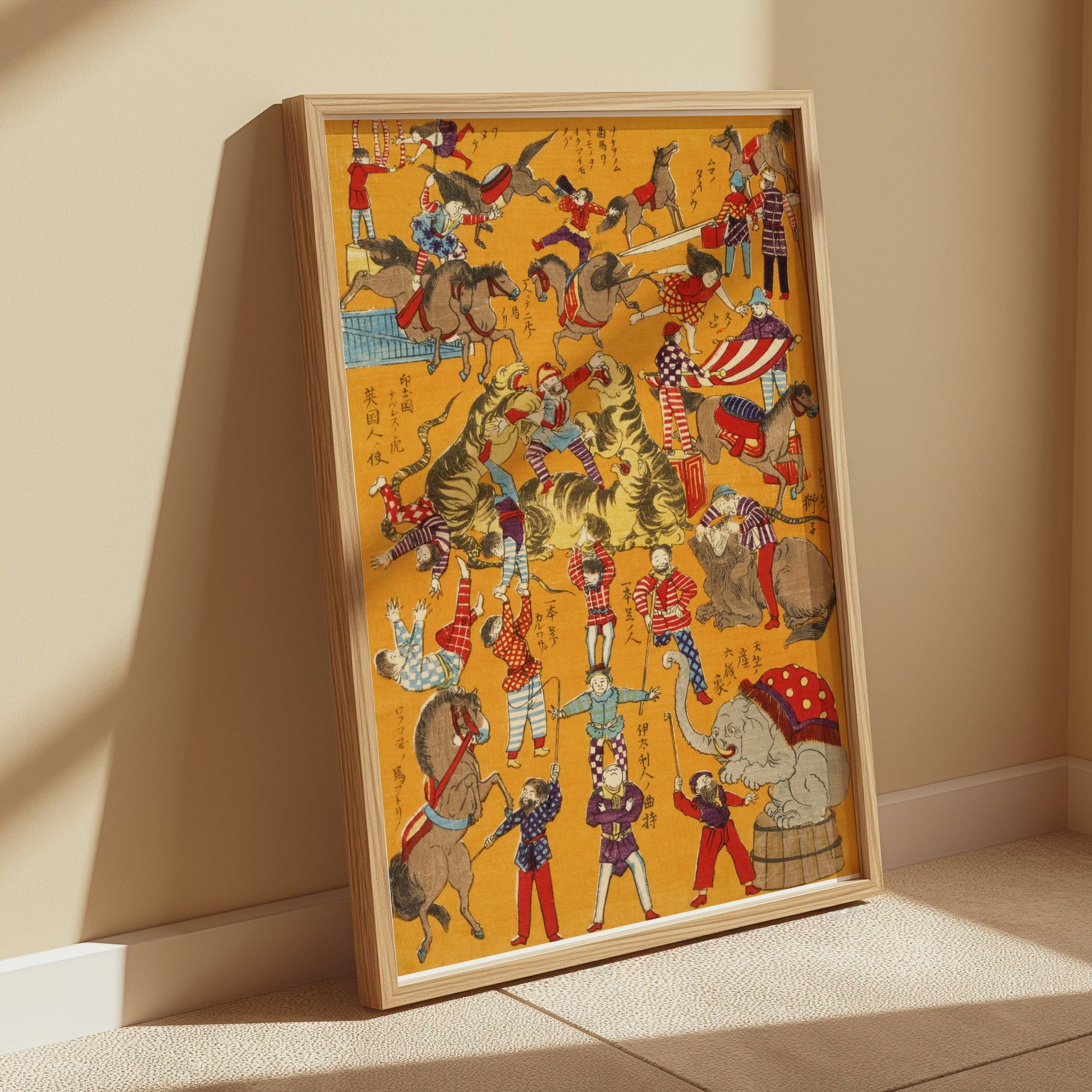 Premium Poster of Stunning Vintage Circus Scene Illustration Posters