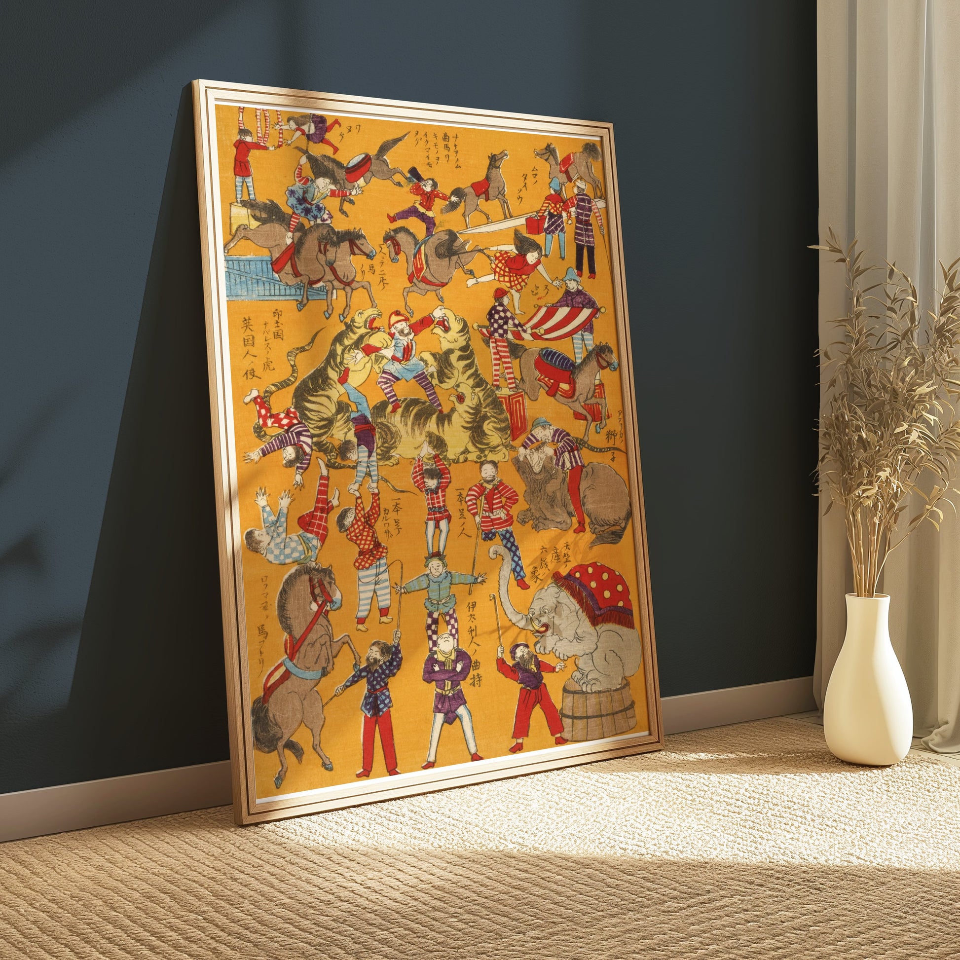 Premium Poster of Stunning Vintage Circus Scene Illustration Posters