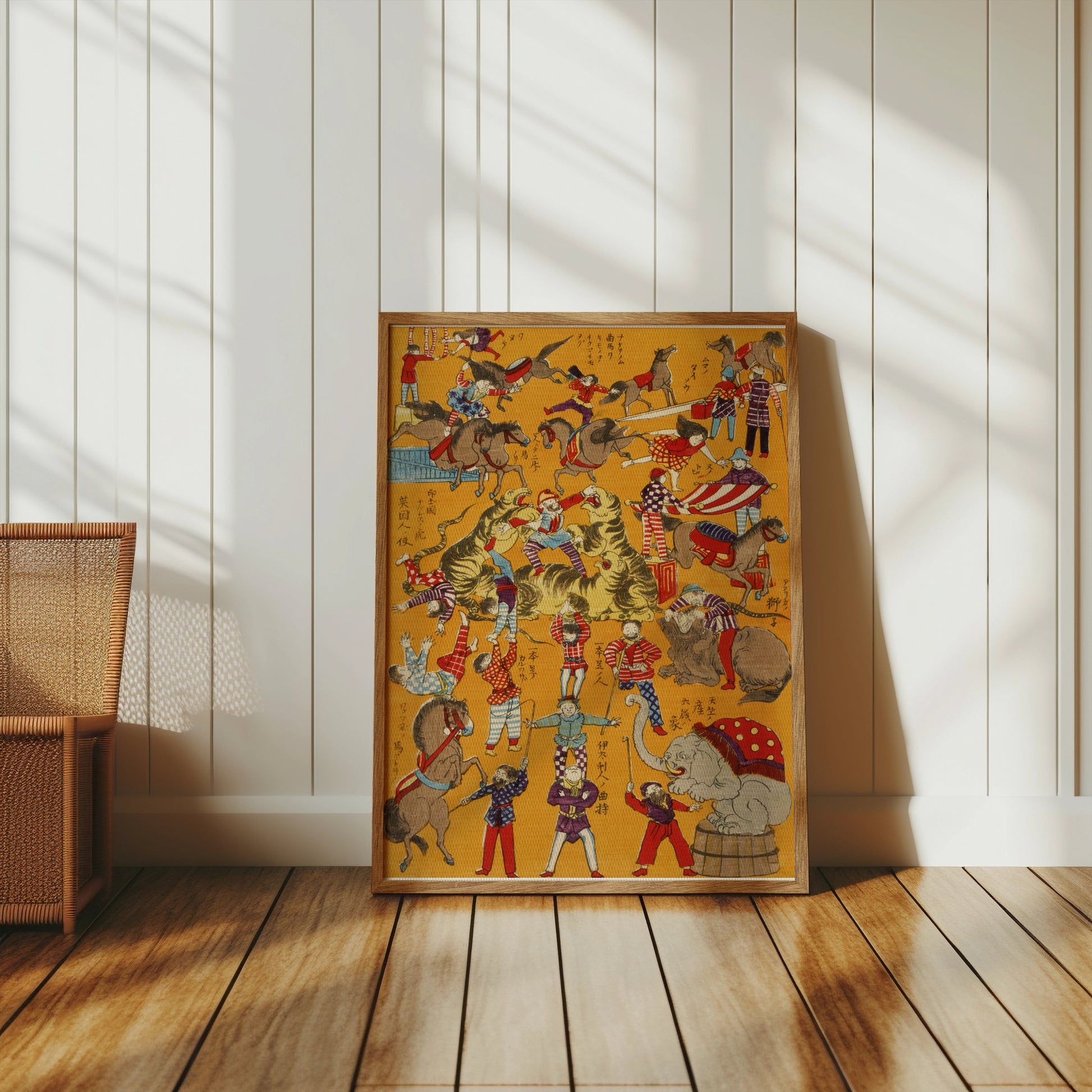 Premium Poster of Stunning Vintage Circus Scene Illustration Posters