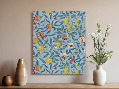 Premium Poster of Stunning William Morris Fruits Design Canvas Wraps
