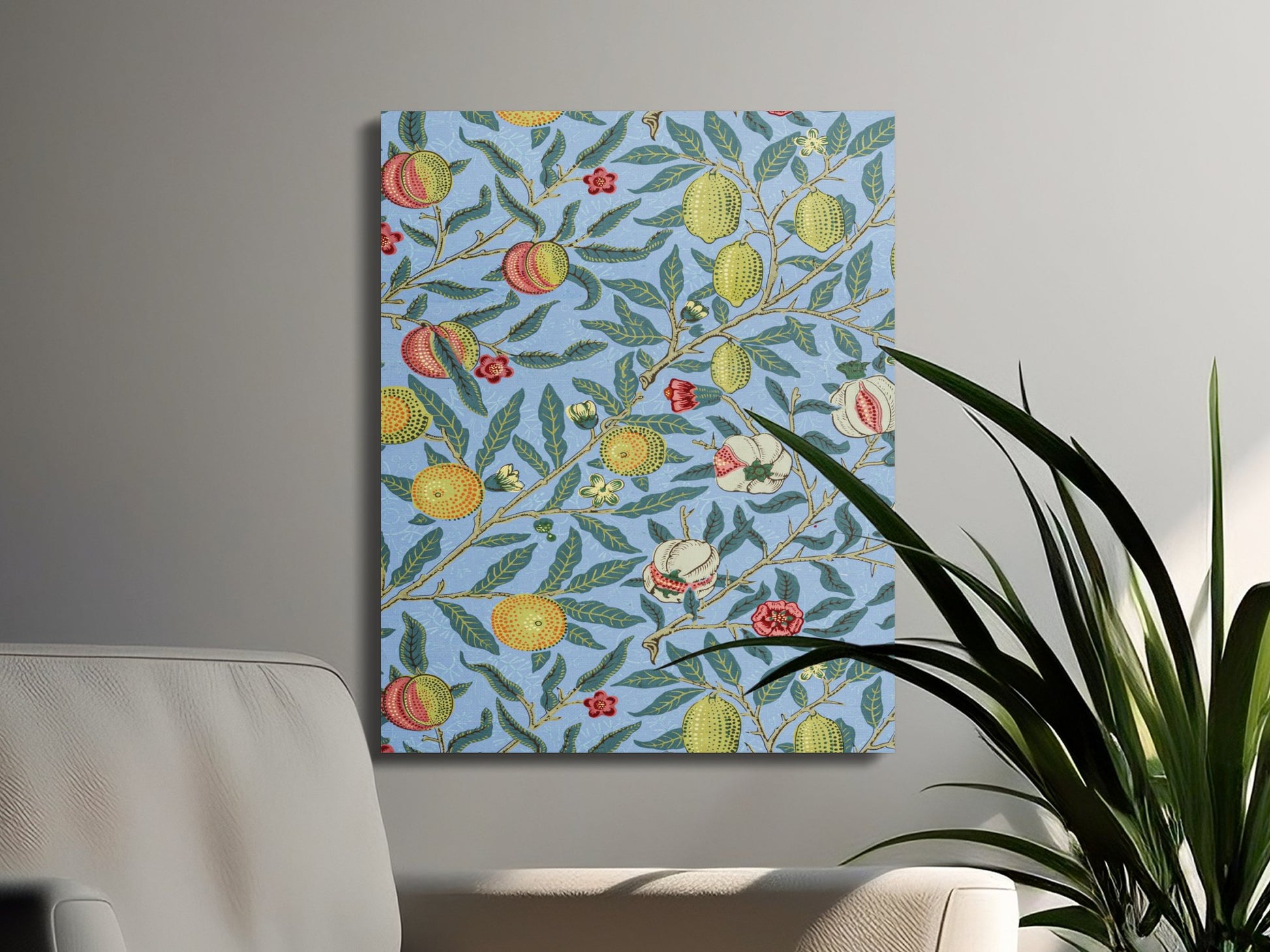 Premium Poster of Stunning William Morris Fruits Design Canvas Wraps