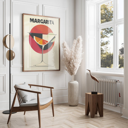 Premium Poster of Stylish Margarita Cocktail Art Print Posters