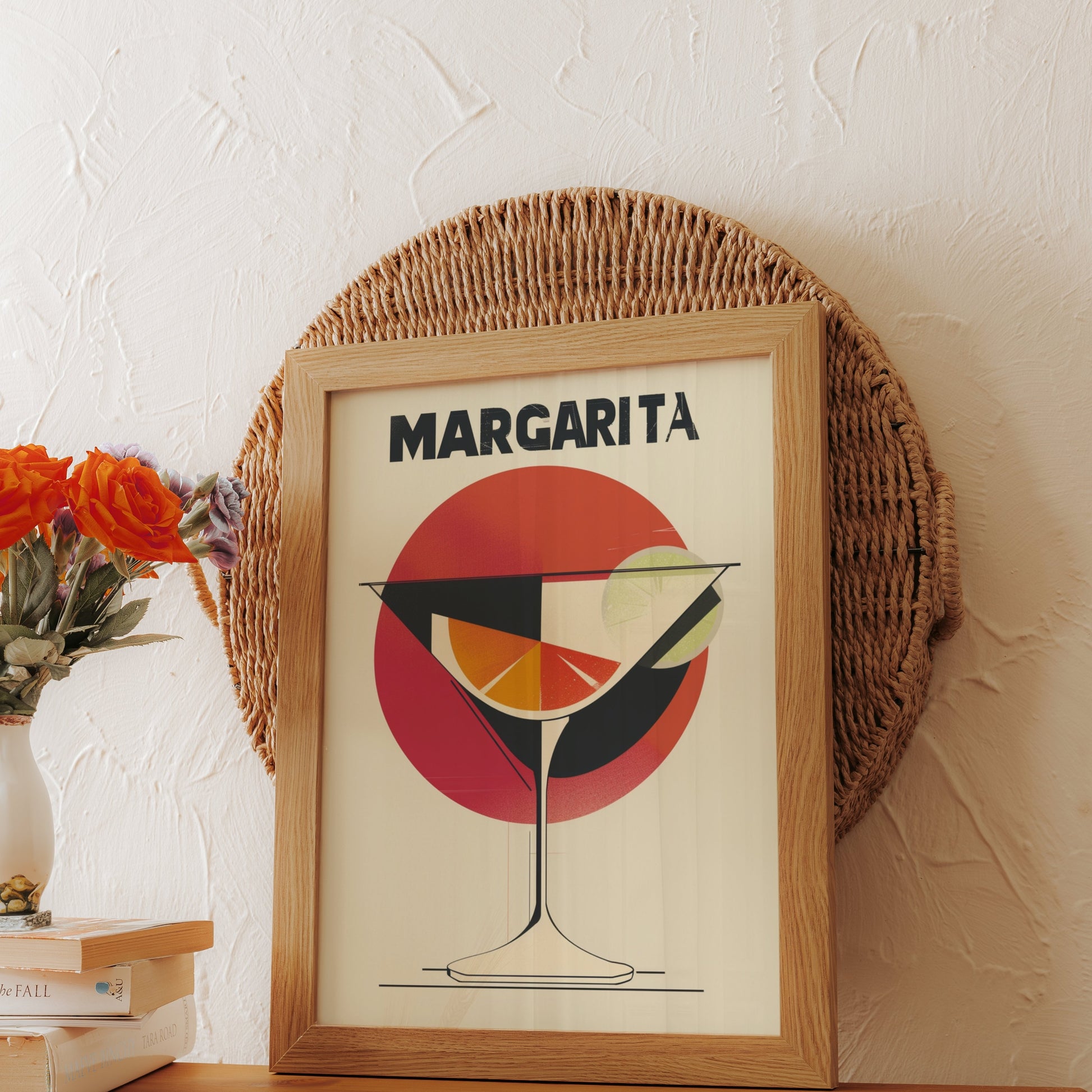 Premium Poster of Stylish Margarita Cocktail Art Print Posters