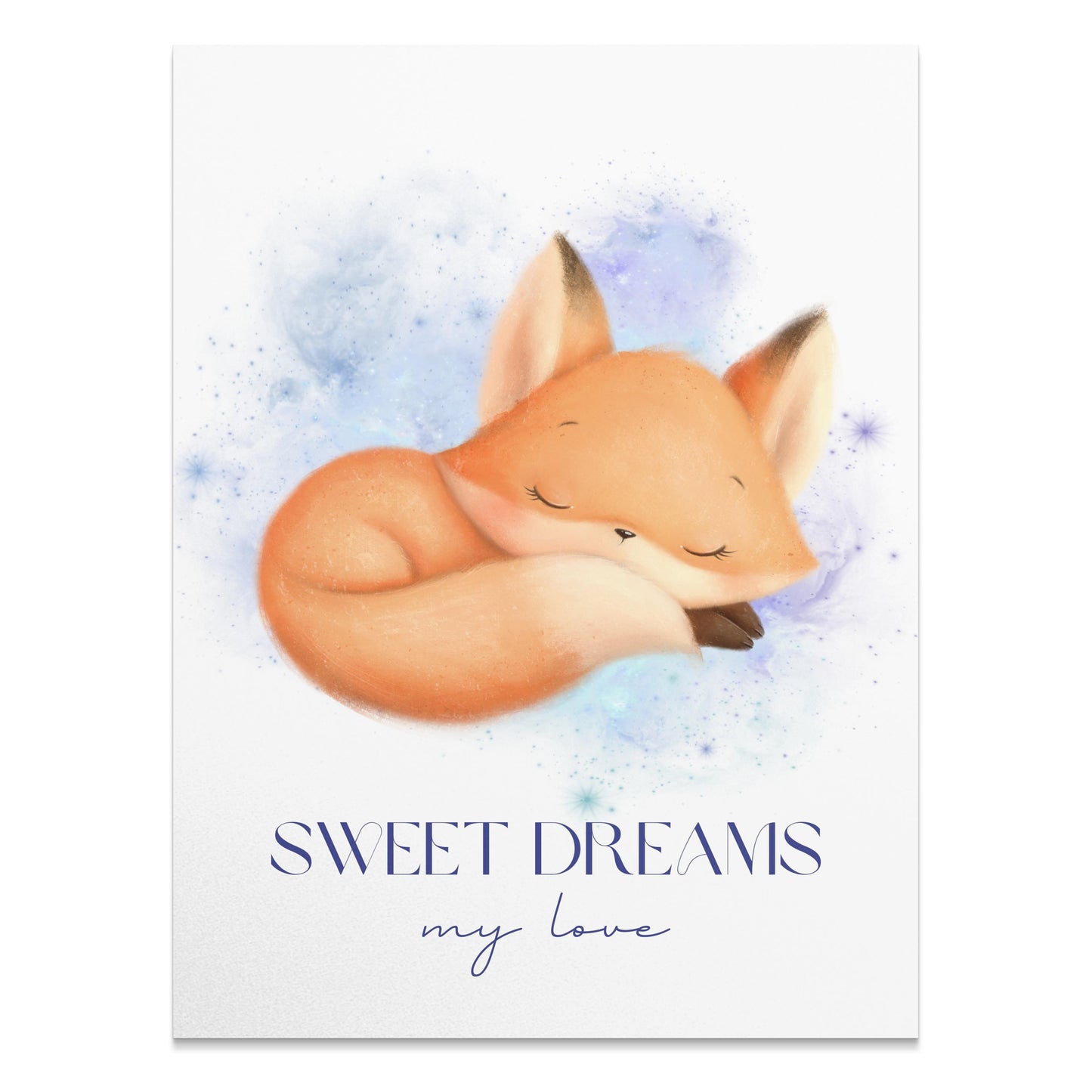 Premium Poster of Sweet Dreams My Love Sleeping Fox Posters