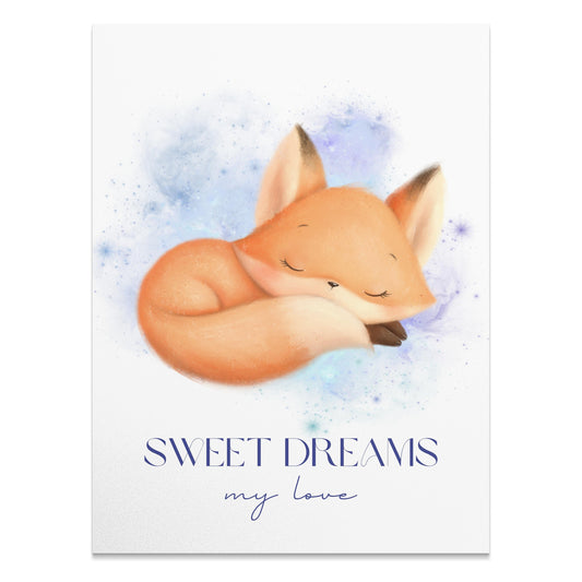 Premium Poster of Sweet Dreams My Love Sleeping Fox Posters