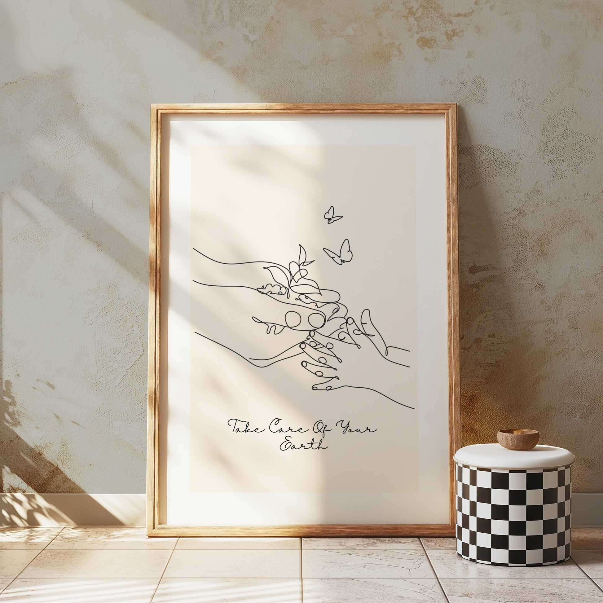 Premium Poster of Take Care Of Your Earth Inspirational Art Posters