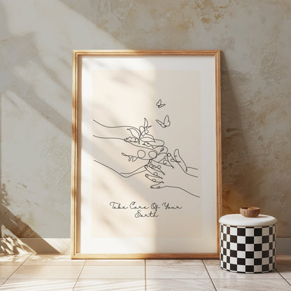 Premium Poster of Take Care Of Your Earth Inspirational Art Posters