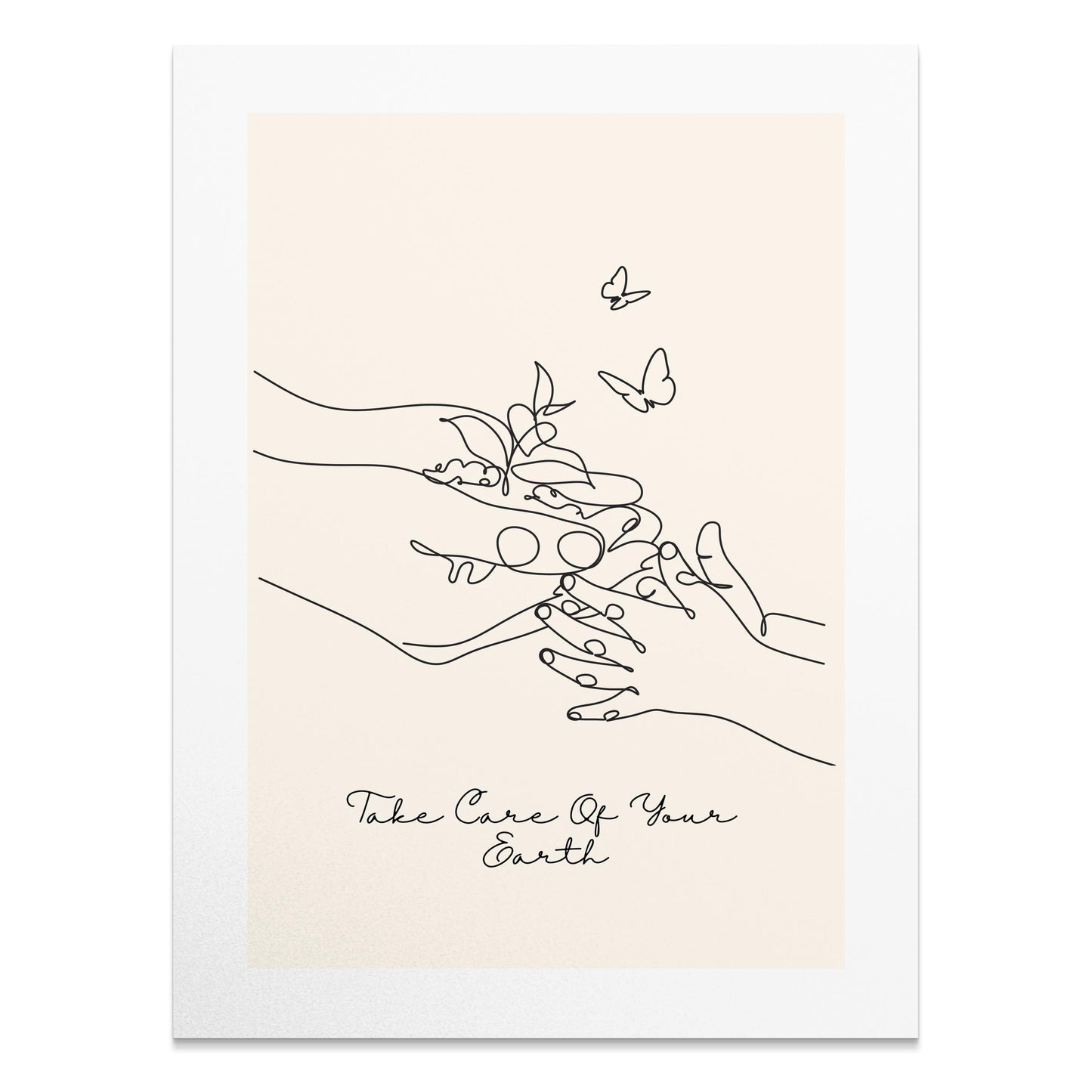 Premium Poster of Take Care Of Your Earth Inspirational Art Posters