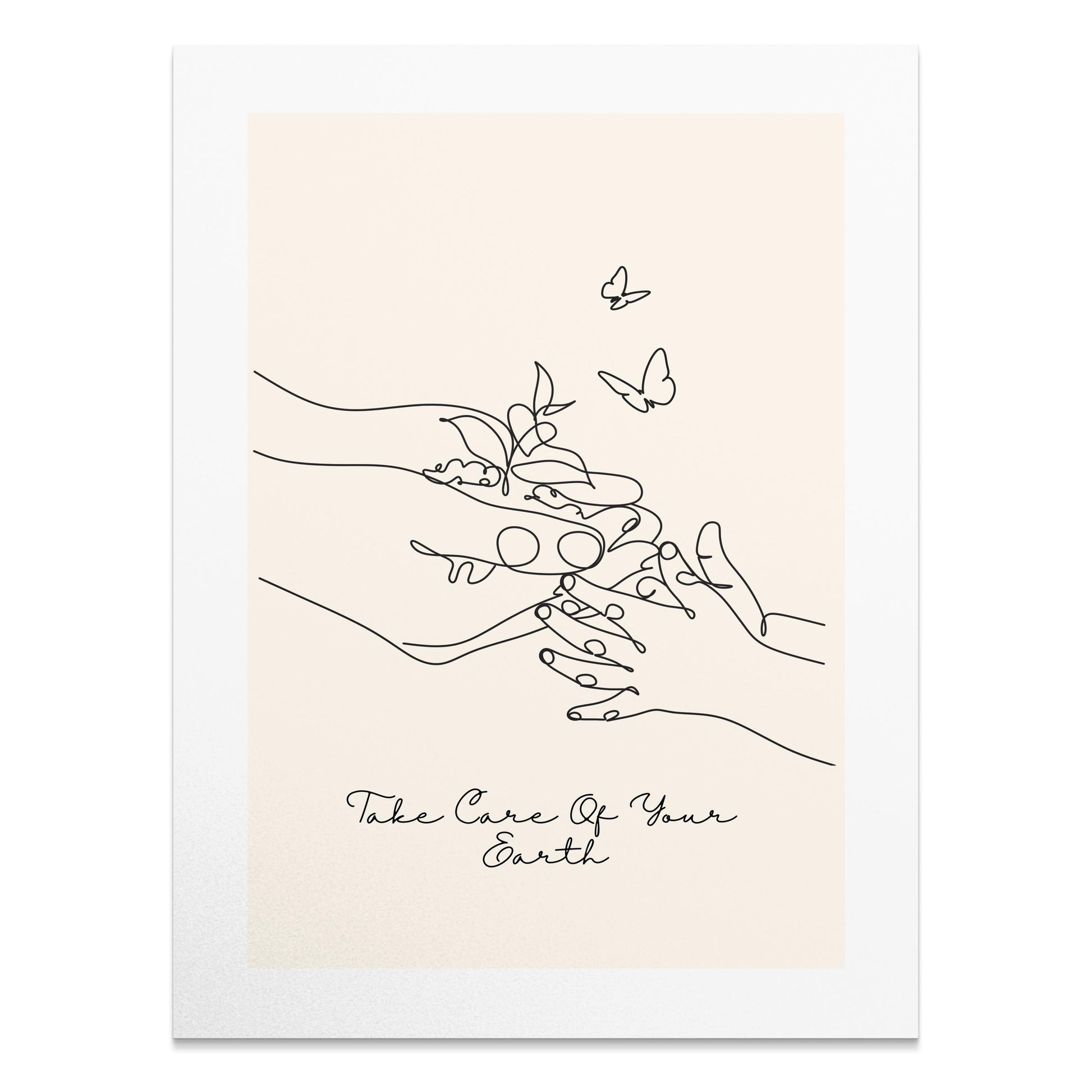 Premium Poster of Take Care Of Your Earth Inspirational Art Posters