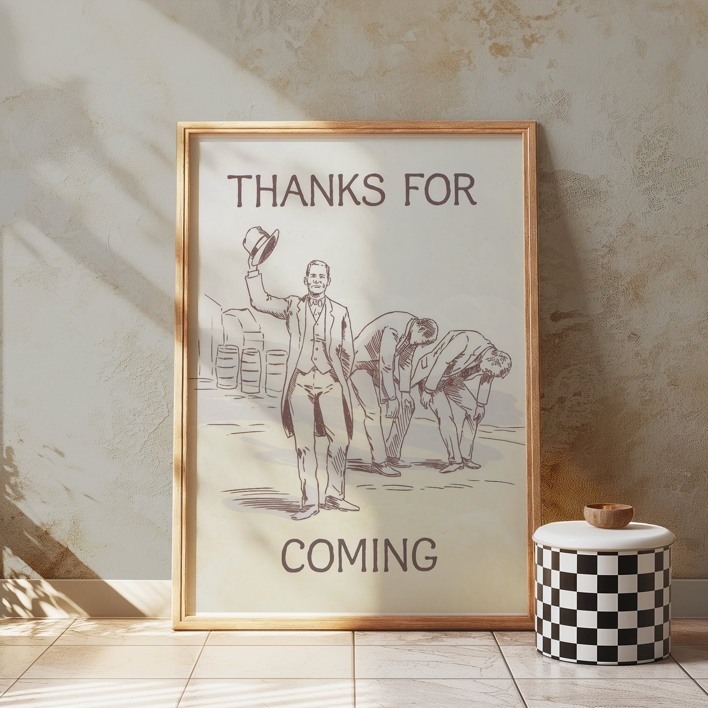 Premium Poster of Thanks For Coming Gentlemen Illustration Posters