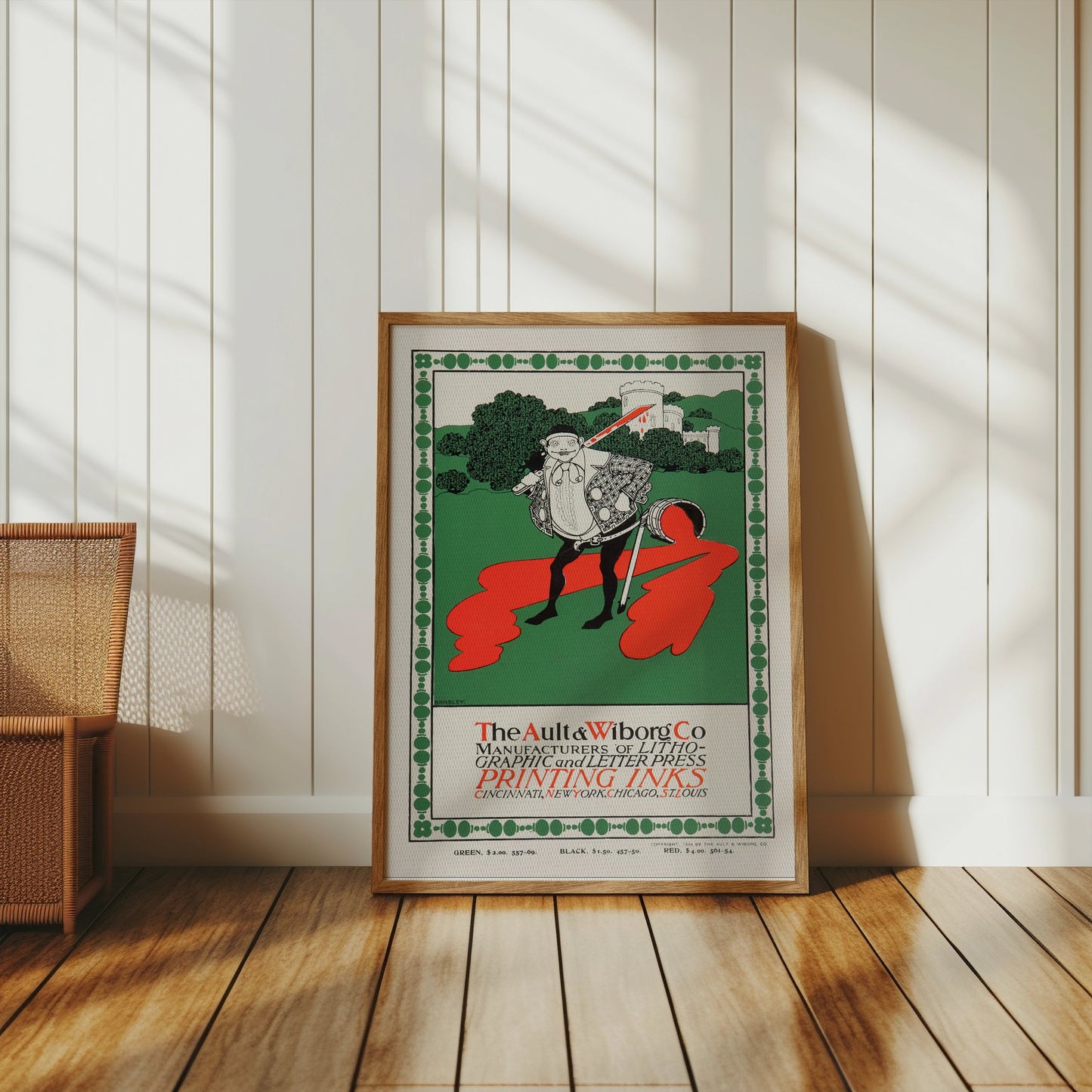 Premium Poster of The Ault and Wiborg Co Printing Inks Advertising Posters