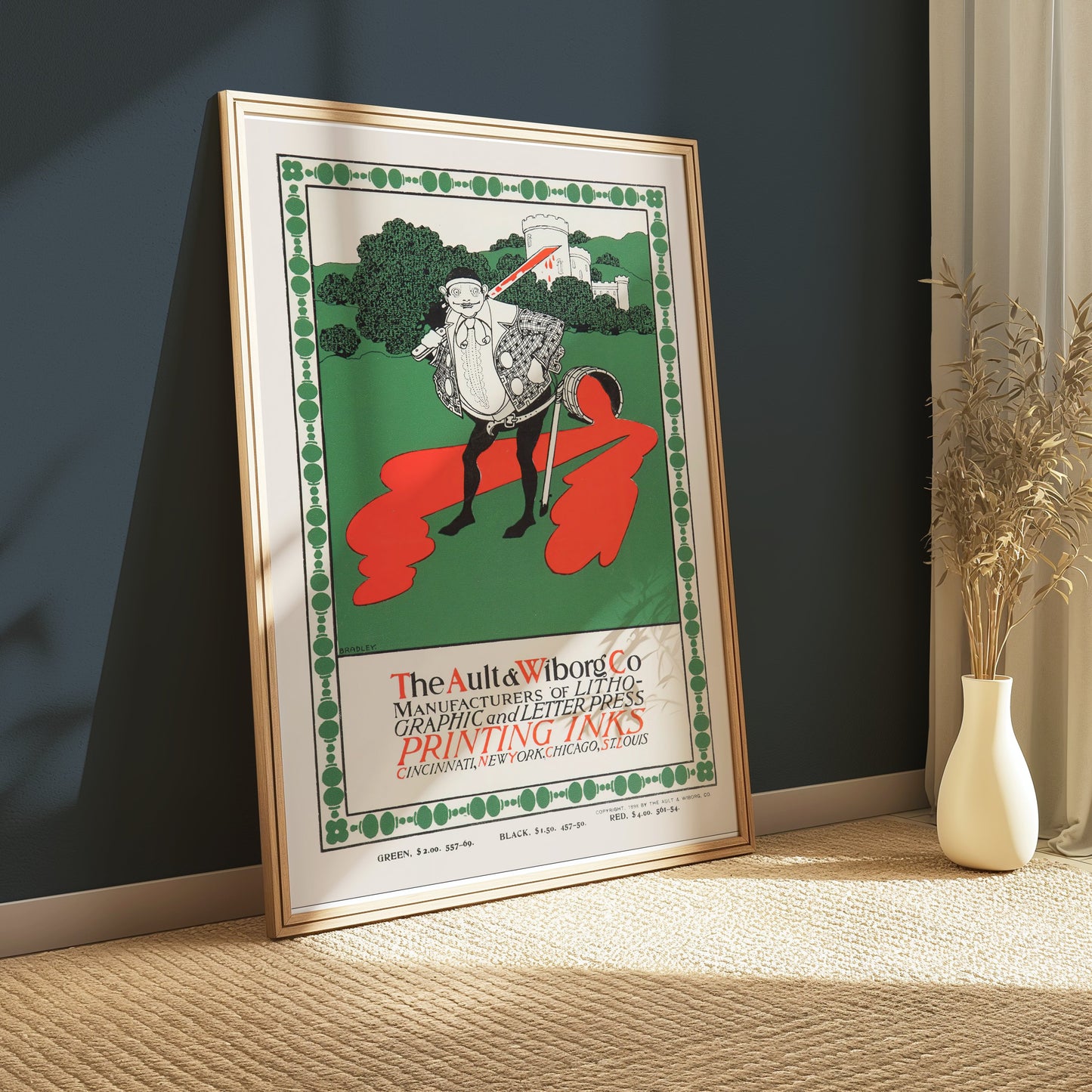 Premium Poster of The Ault and Wiborg Co Printing Inks Advertising Posters