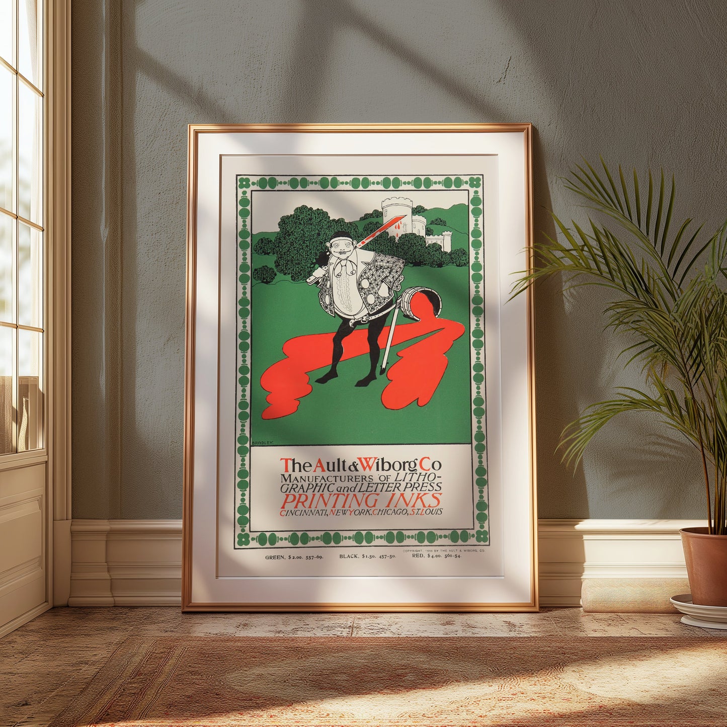 Premium Poster of The Ault and Wiborg Co Printing Inks Advertising Posters