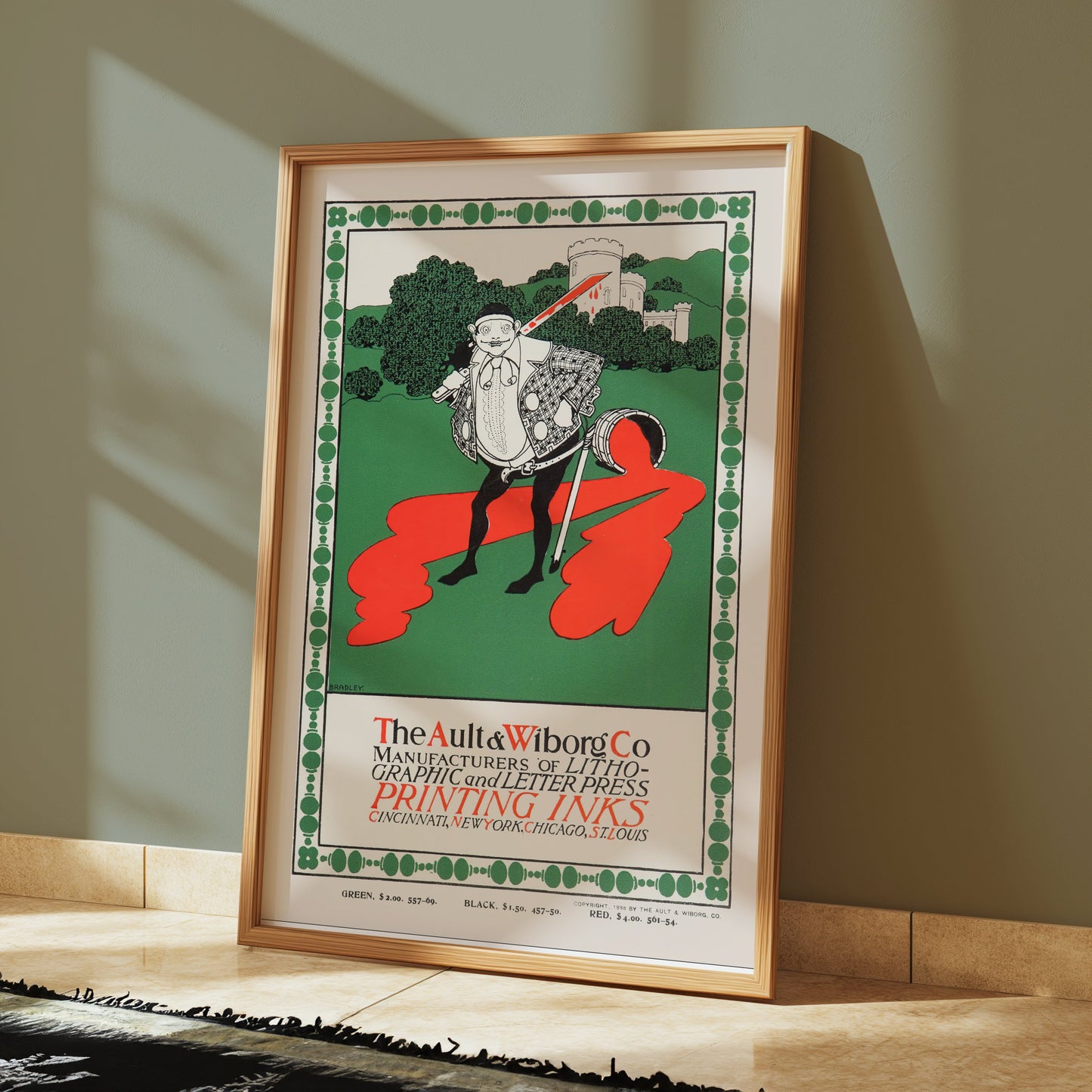 Premium Poster of The Ault and Wiborg Co Printing Inks Advertising Posters