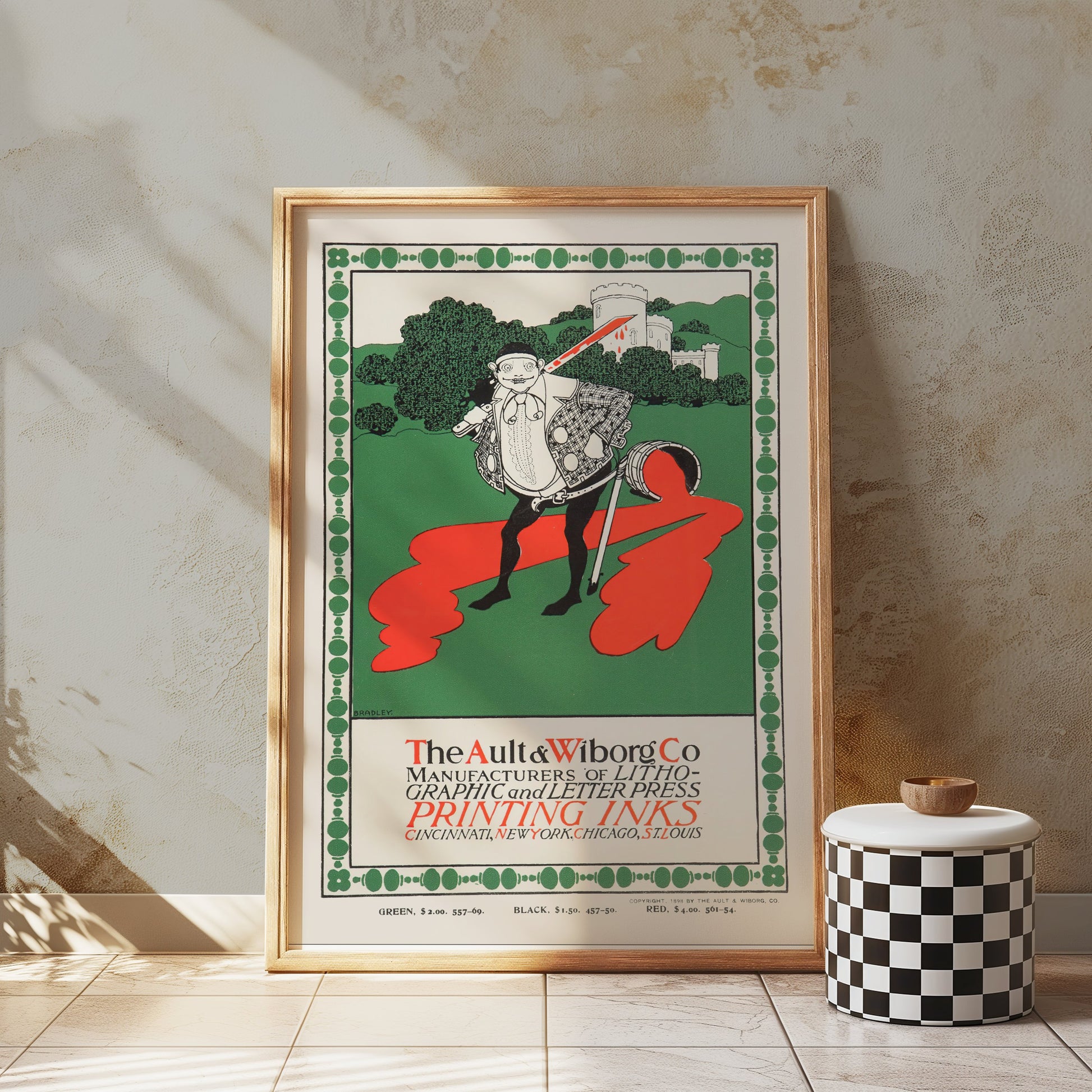 Premium Poster of The Ault and Wiborg Co Printing Inks Advertising Posters
