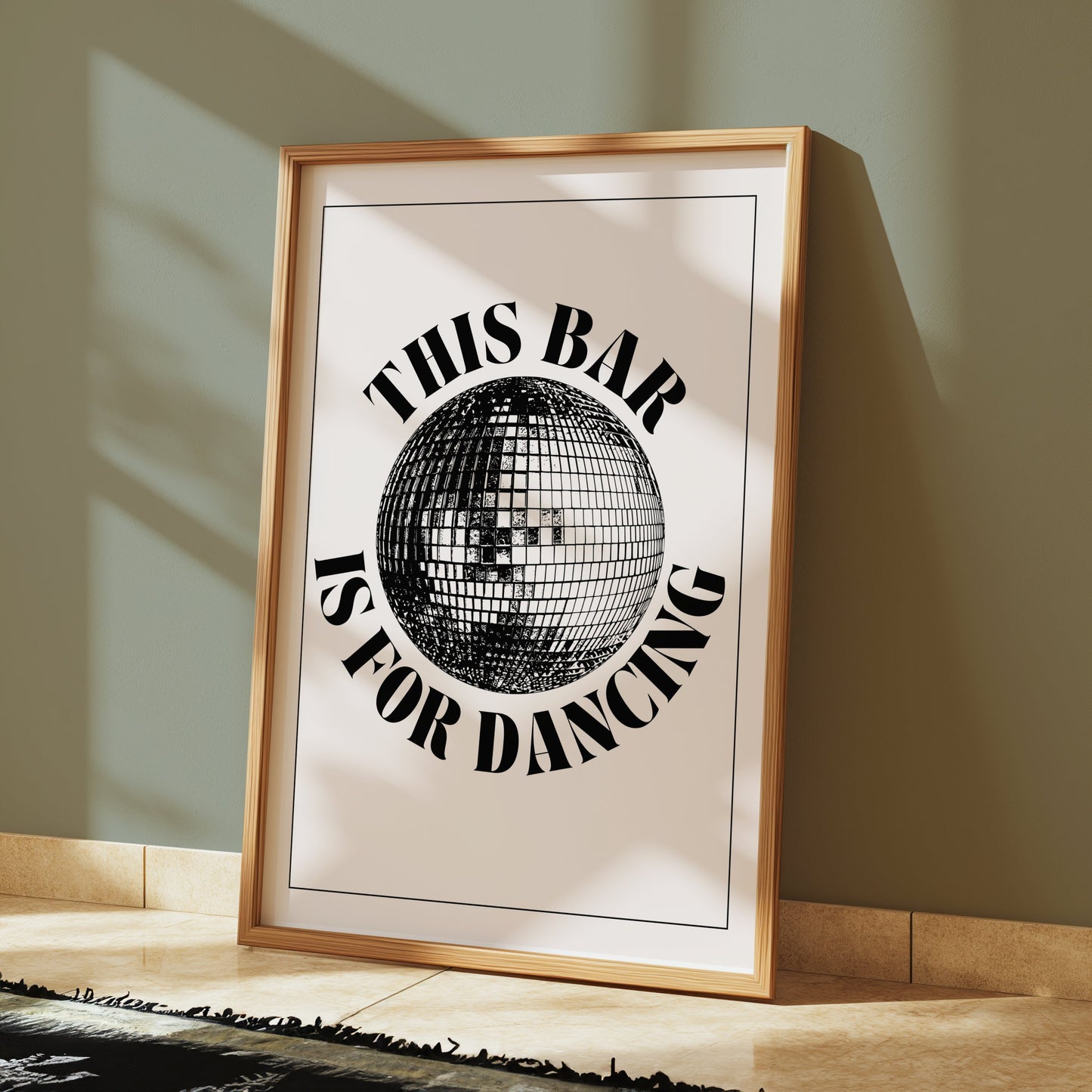 Premium Poster of This Bar is for Dancing Disco Ball Art Posters