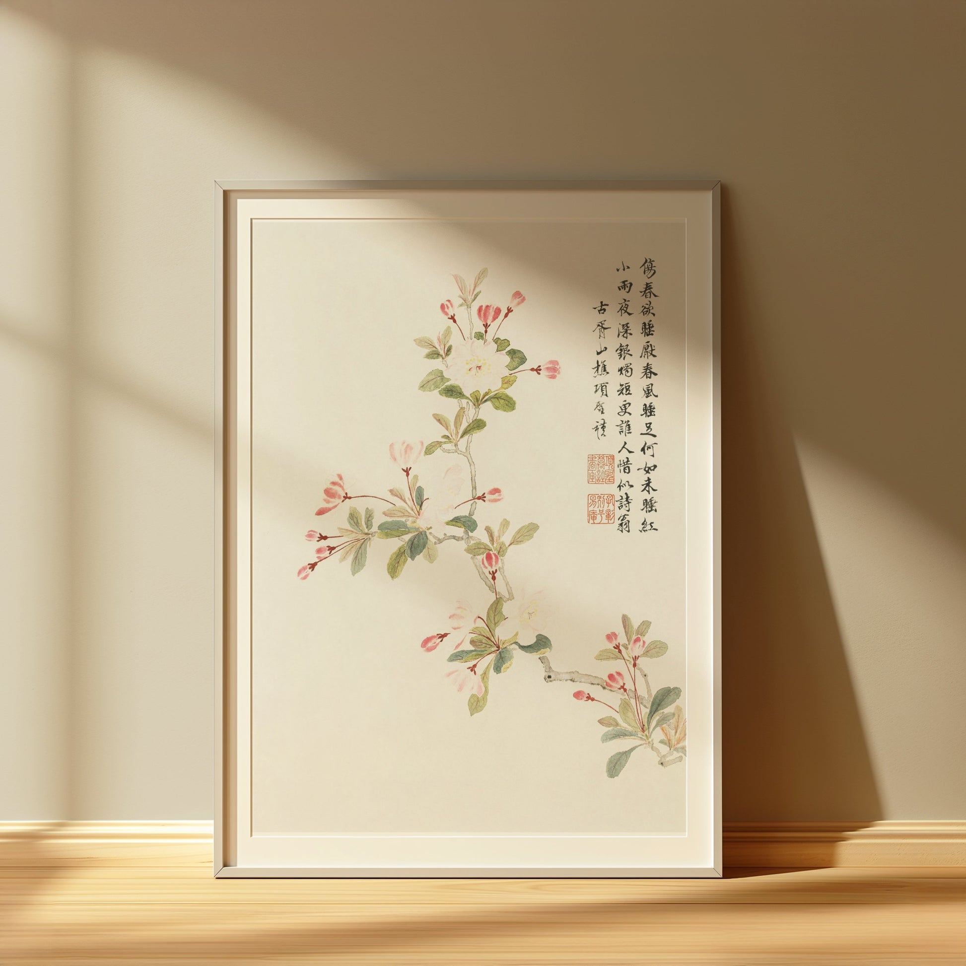 Premium Poster of Traditional Asian Art Floral Branch Posters