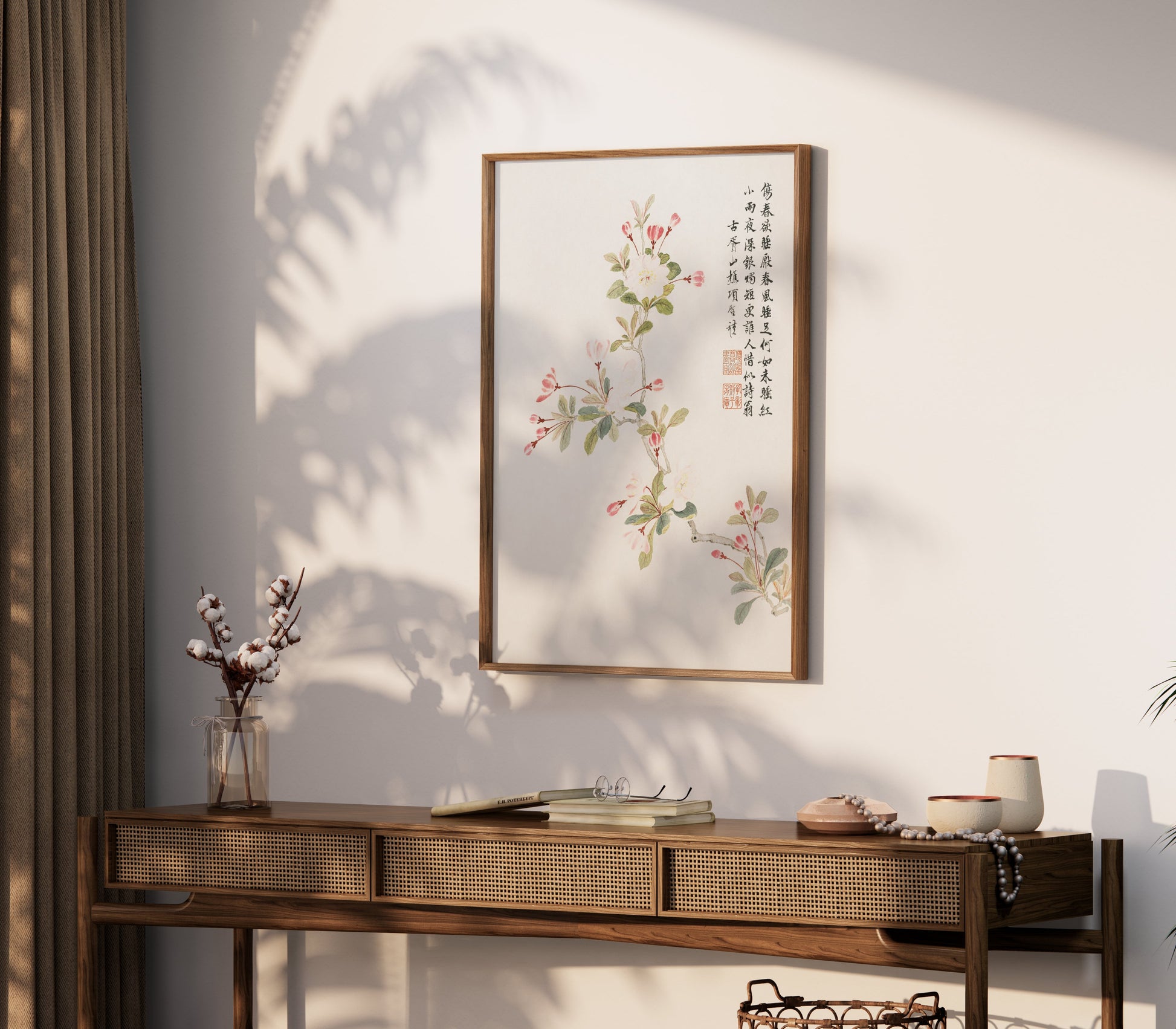 Premium Poster of Traditional Asian Art Floral Branch Posters