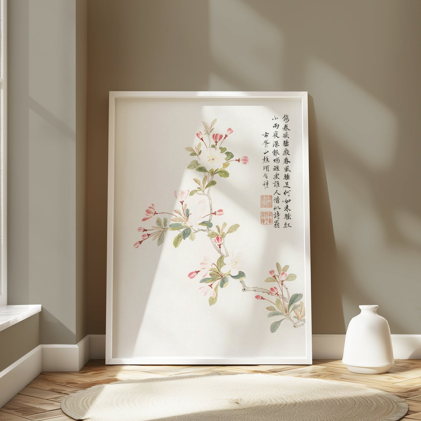 Premium Poster of Traditional Asian Art Floral Branch Posters