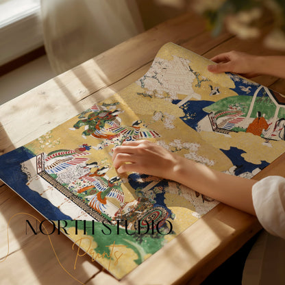 Premium Poster of Traditional Japanese Art Beautiful Colorful Posters