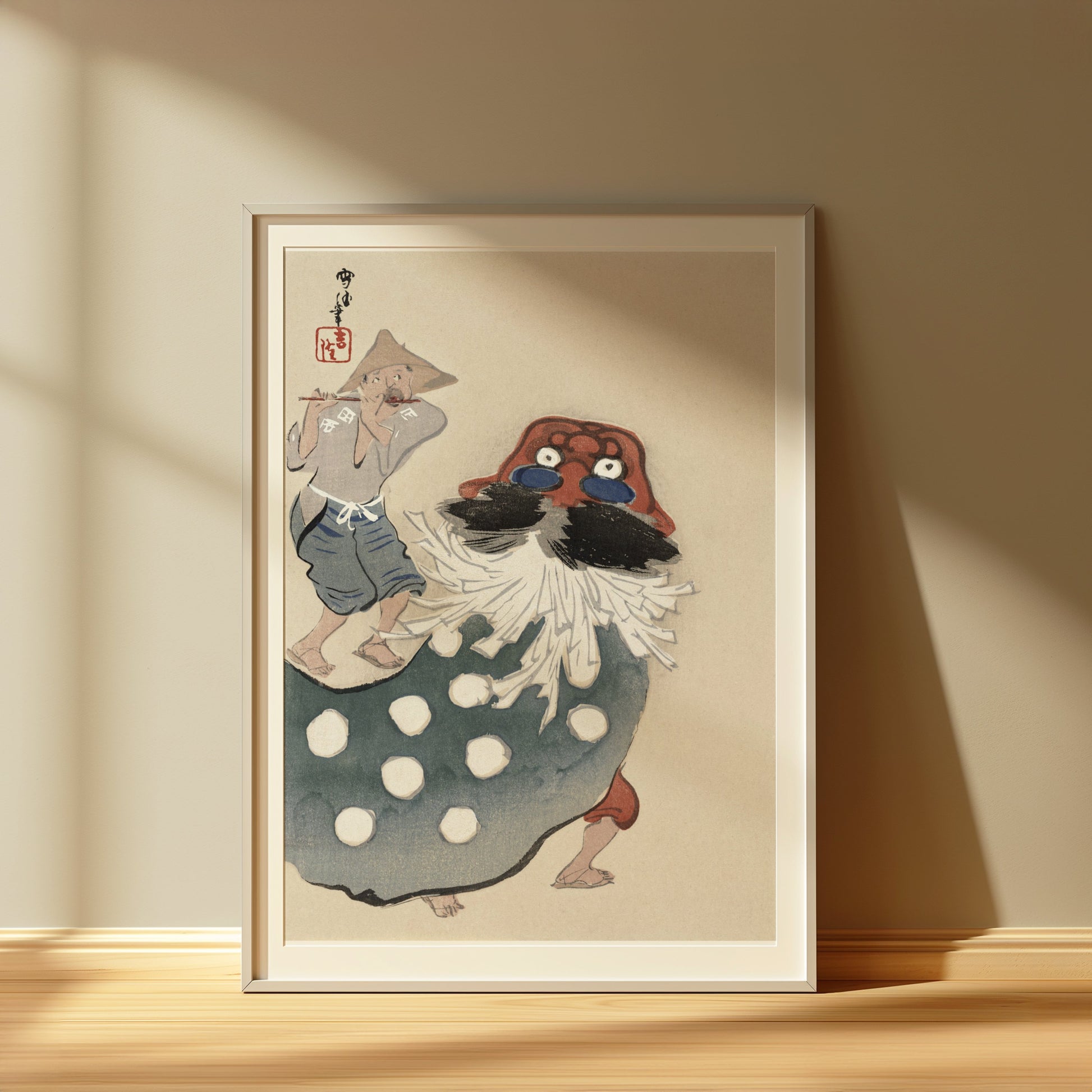 Premium Poster of Traditional Japanese Art Dance Scene Posters