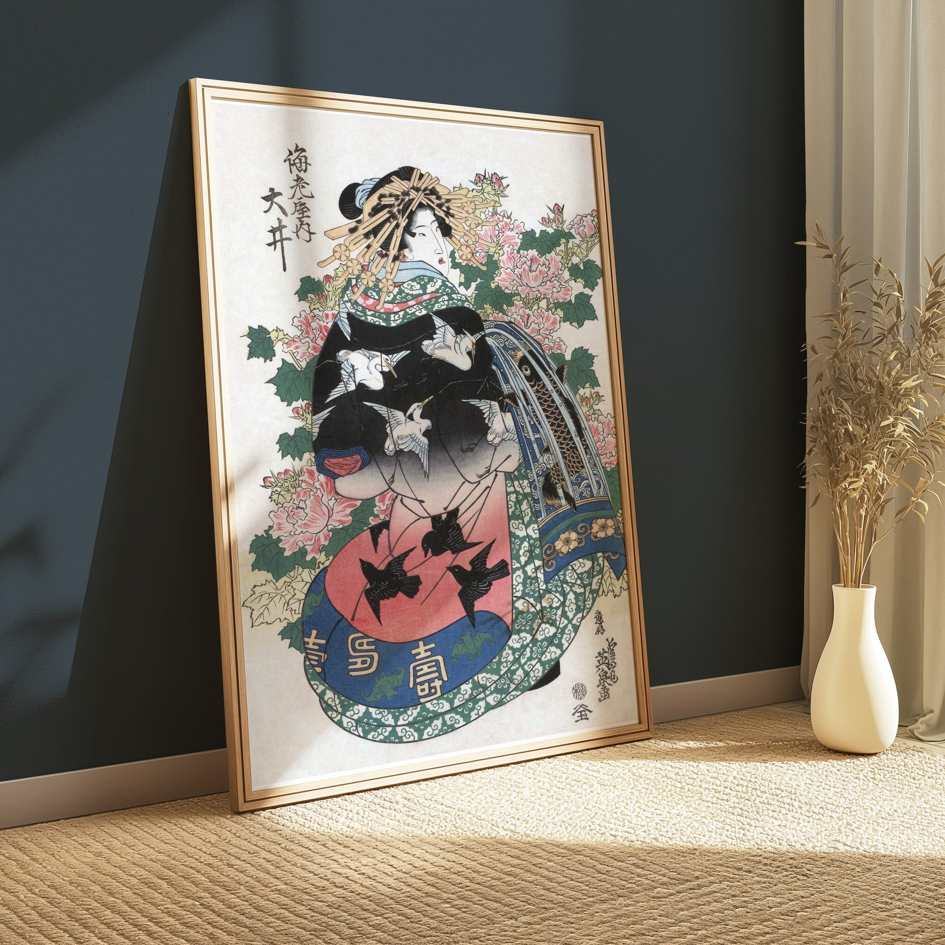 Premium Poster of Traditional Japanese Art Geisha Artwork Posters