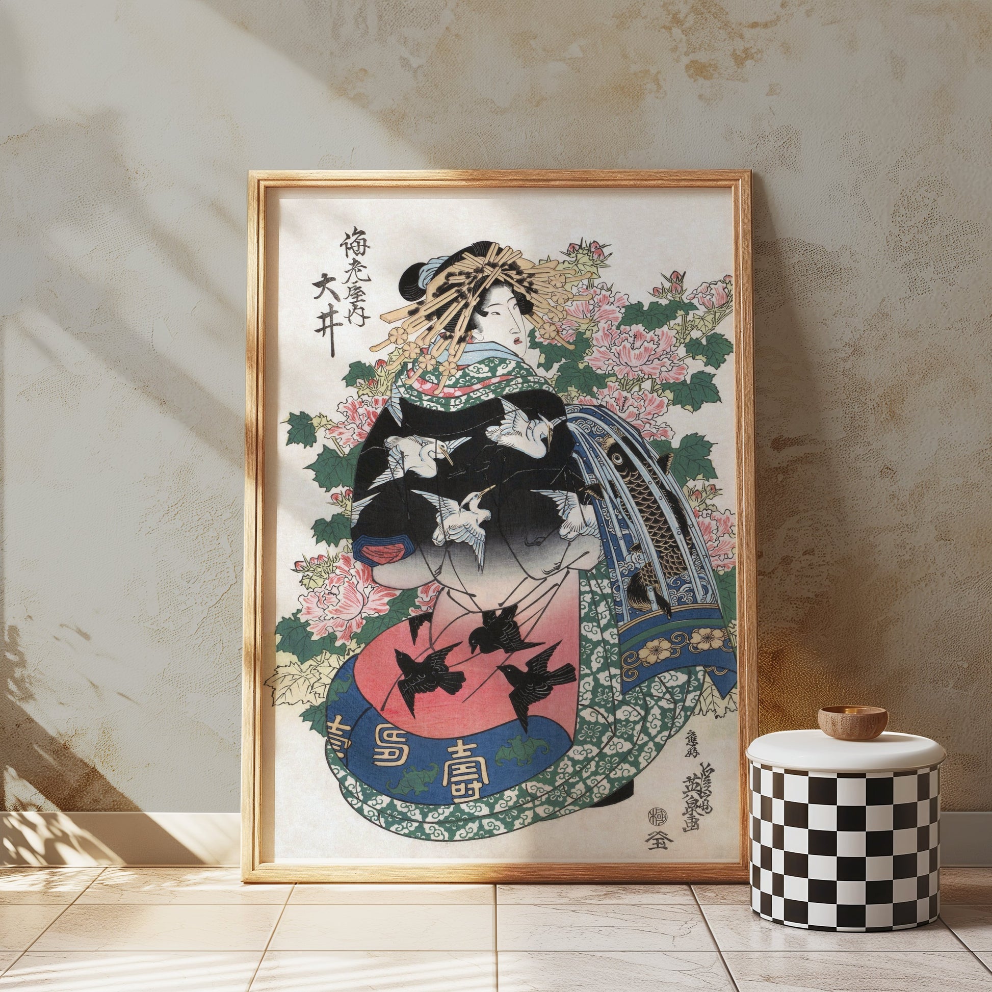 Premium Poster of Traditional Japanese Art Geisha Artwork Posters