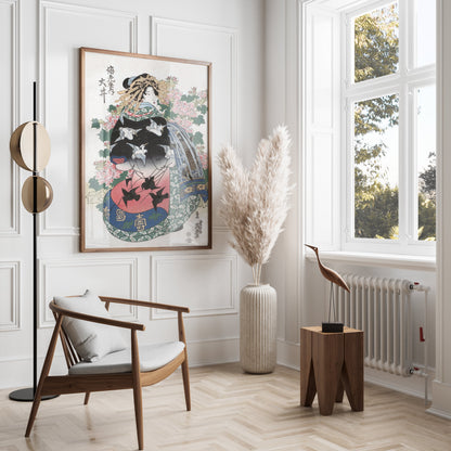 Premium Poster of Traditional Japanese Art Geisha Artwork Posters