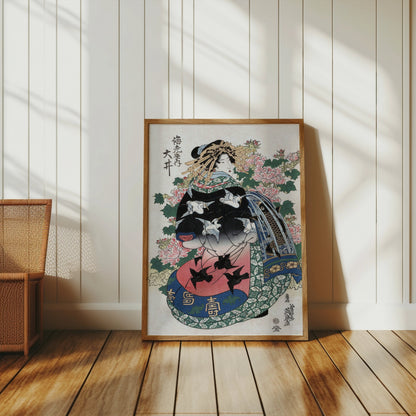 Premium Poster of Traditional Japanese Art Geisha Artwork Posters