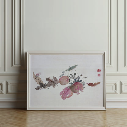 Premium Poster of Traditional Japanese Art Nature Inspired Vintage Posters