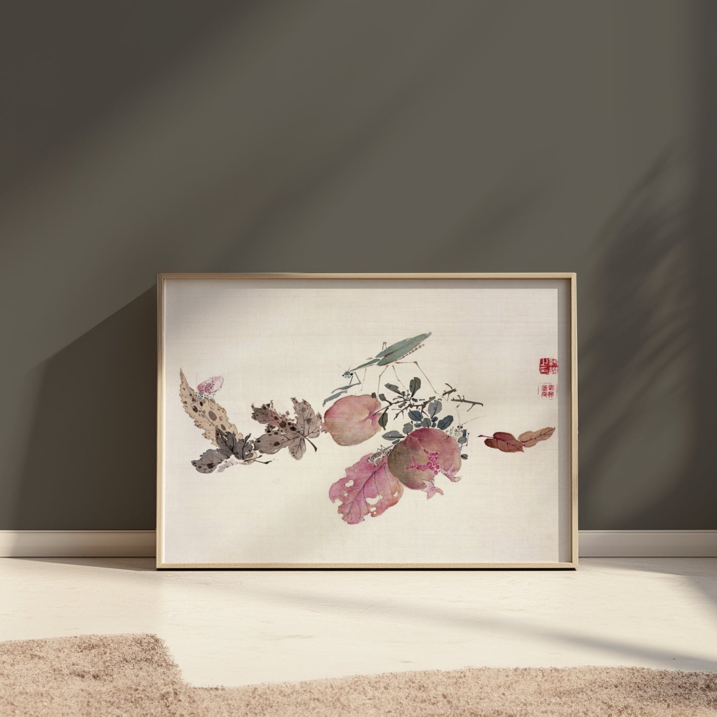 Premium Poster of Traditional Japanese Art Nature Inspired Vintage Posters