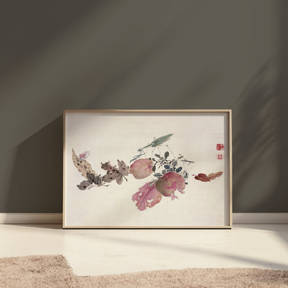 Premium Poster of Traditional Japanese Art Nature Inspired Vintage Posters