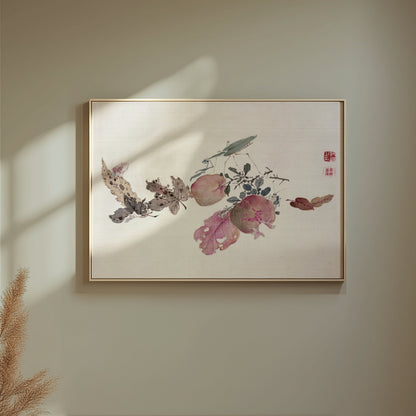 Premium Poster of Traditional Japanese Art Nature Inspired Vintage Posters